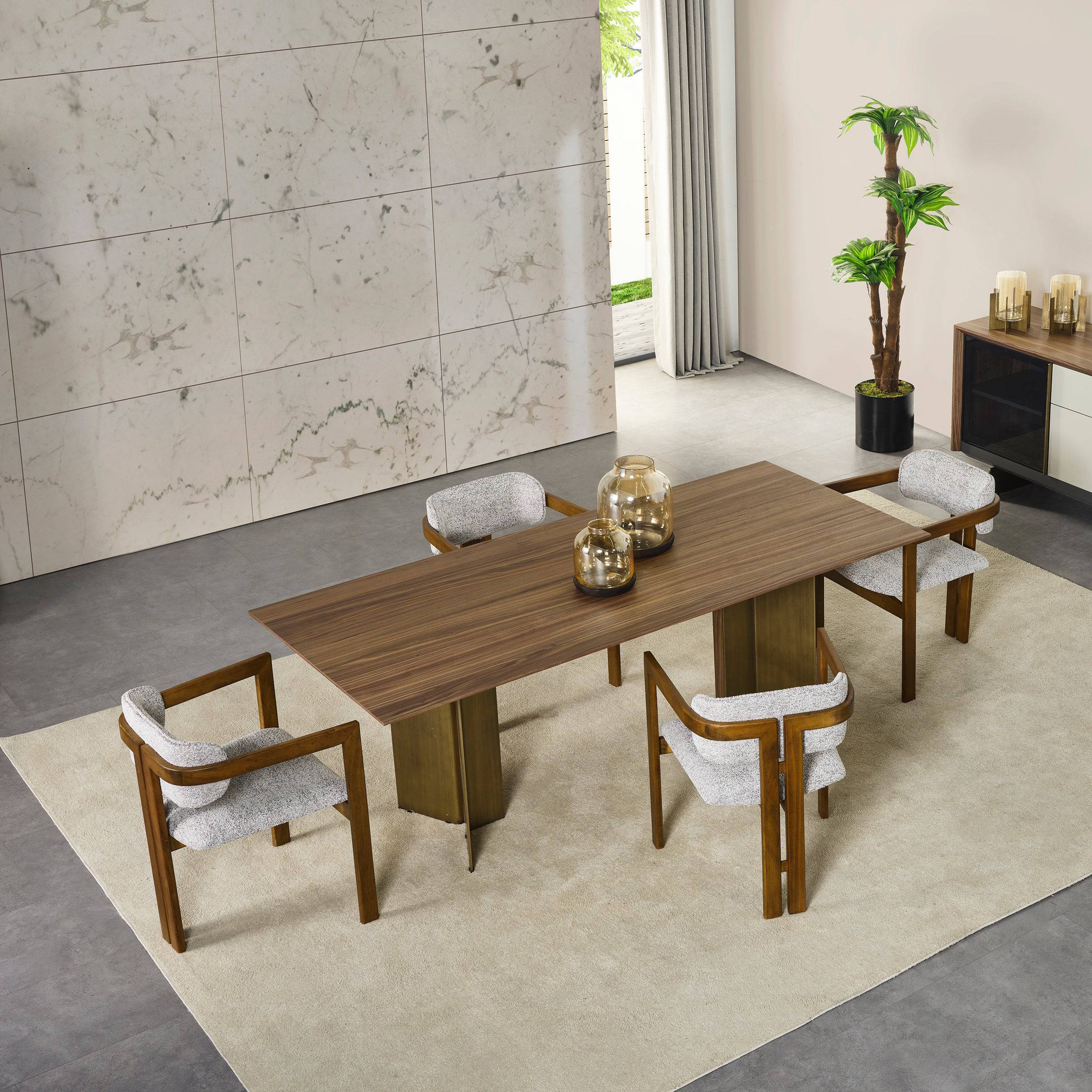 Pietra Kristal Dining Table Krstl-Dtable - Dining Tables - ebarza Furniture UAE | Shop Modern Furniture in Abu Dhabi & Dubai - مفروشات ايبازرا في الامارات | تسوق اثاث عصري وديكورات مميزة في دبي وابوظبي