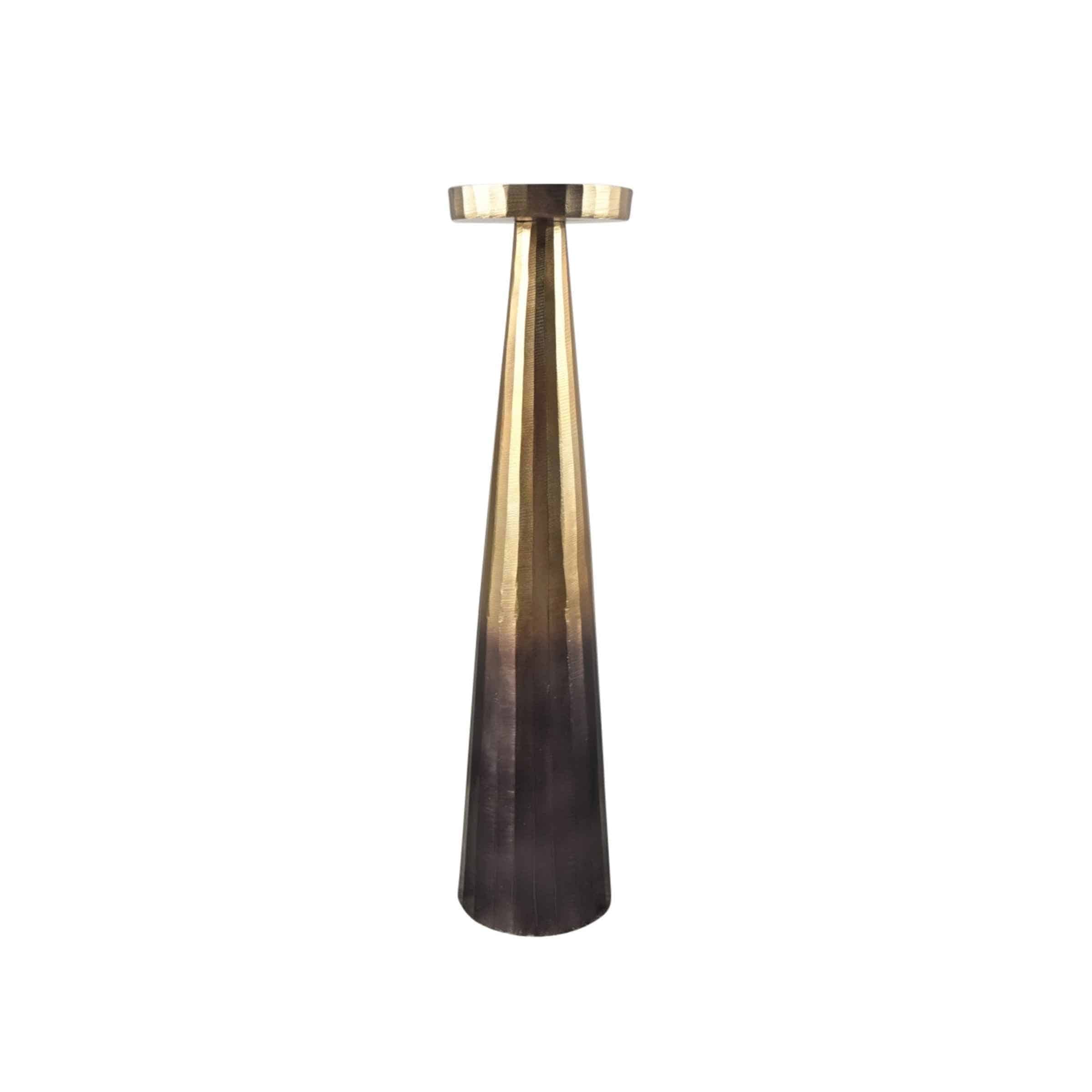 Pillar Holder Ombre Gold And Brown 14169-04 - Candle Holders - ebarza Furniture UAE | Shop Modern Furniture in Abu Dhabi & Dubai - مفروشات ايبازرا في الامارات | تسوق اثاث عصري وديكورات مميزة في دبي وابوظبي