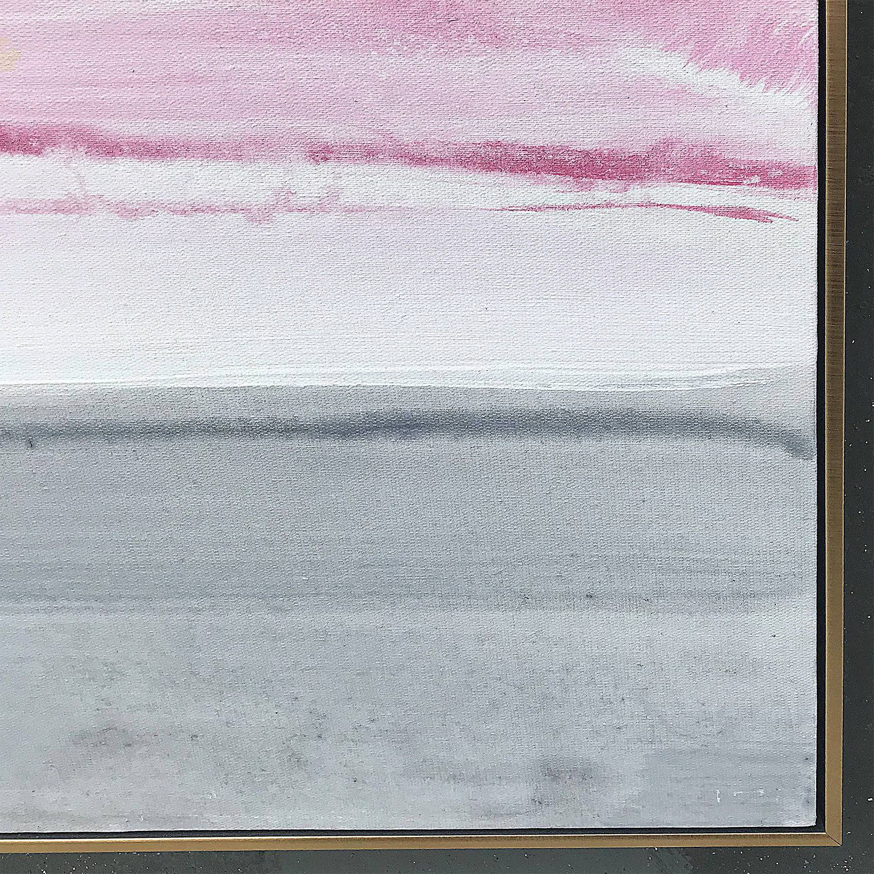 Pink Coast Hand Painted Art Painting With Frame 130X90 Cm Soaap0002 - Paintings - ebarza Furniture UAE | Shop Modern Furniture in Abu Dhabi & Dubai - مفروشات ايبازرا في الامارات | تسوق اثاث عصري وديكورات مميزة في دبي وابوظبي