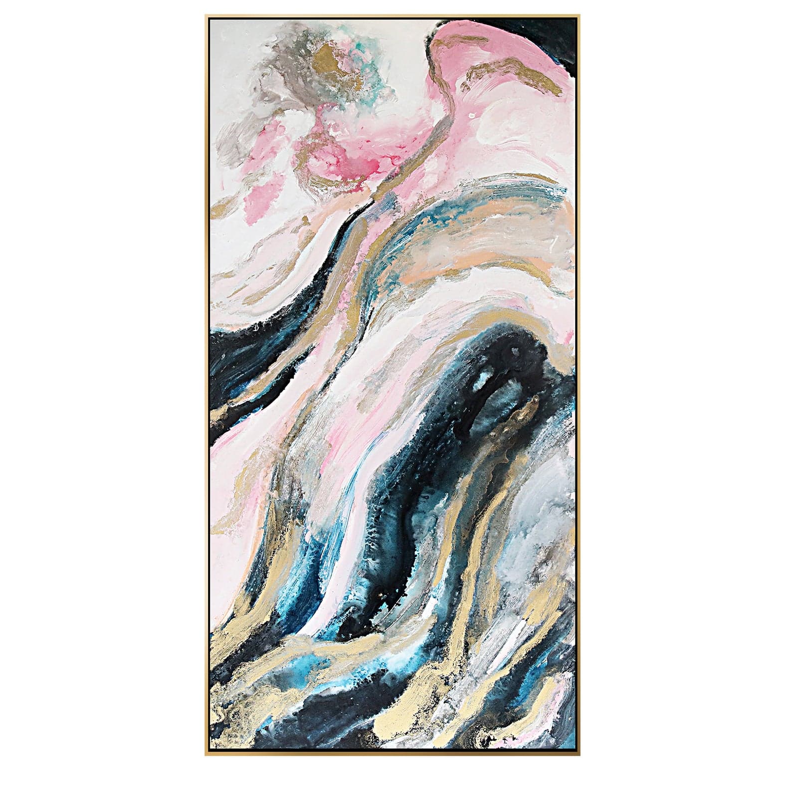 Pink Galaxy Hand Painted Art Painting With Frame 160X80 Cm Soap0104 -  Paintings - ebarza Furniture UAE | Shop Modern Furniture in Abu Dhabi & Dubai - مفروشات ايبازرا في الامارات | تسوق اثاث عصري وديكورات مميزة في دبي وابوظبي