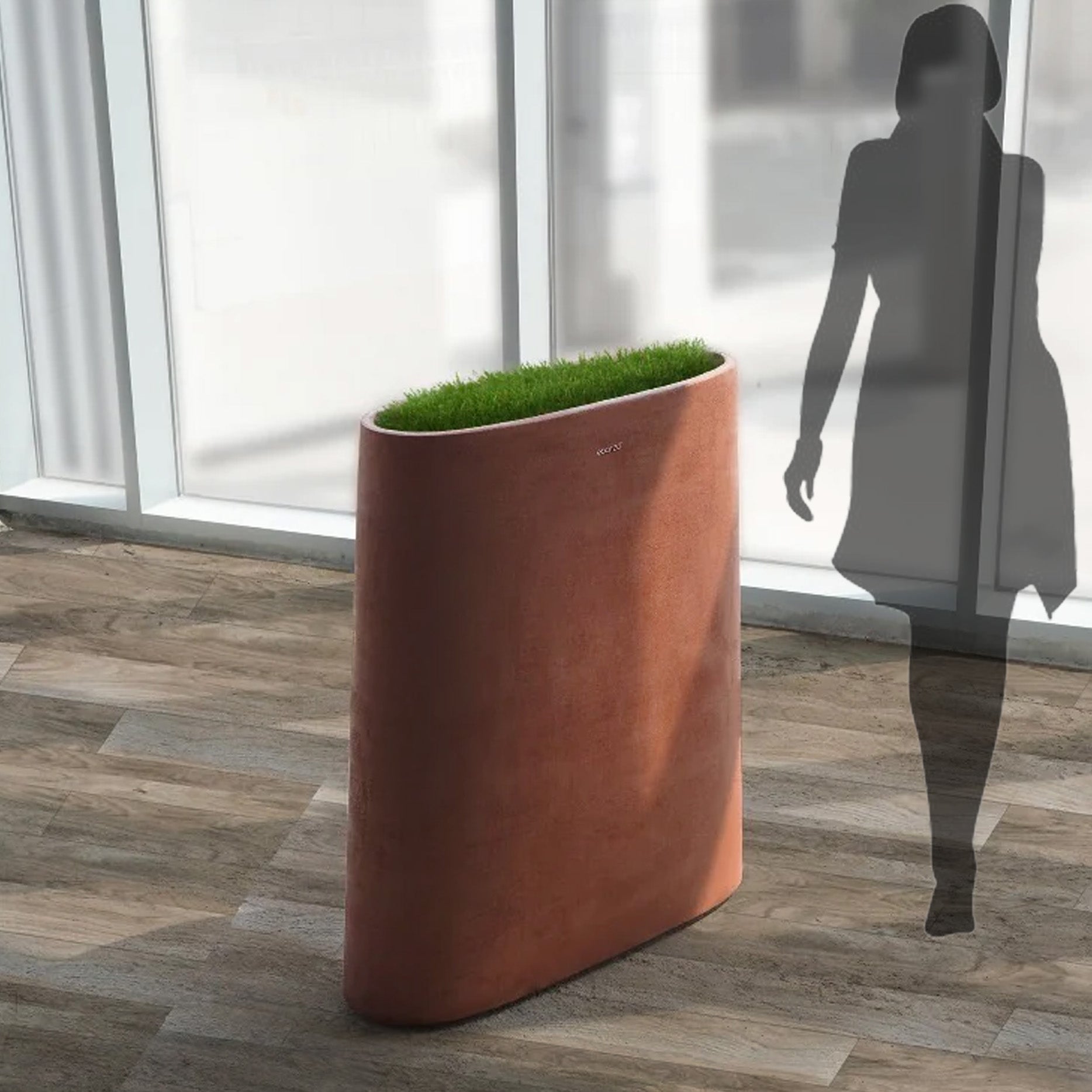 Clay Planter Box XK-4087A-Clay - Planter Boxes - ebarza Furniture UAE | Shop Modern Furniture in Abu Dhabi & Dubai - مفروشات ايبازرا في الامارات | تسوق اثاث عصري وديكورات مميزة في دبي وابوظبي