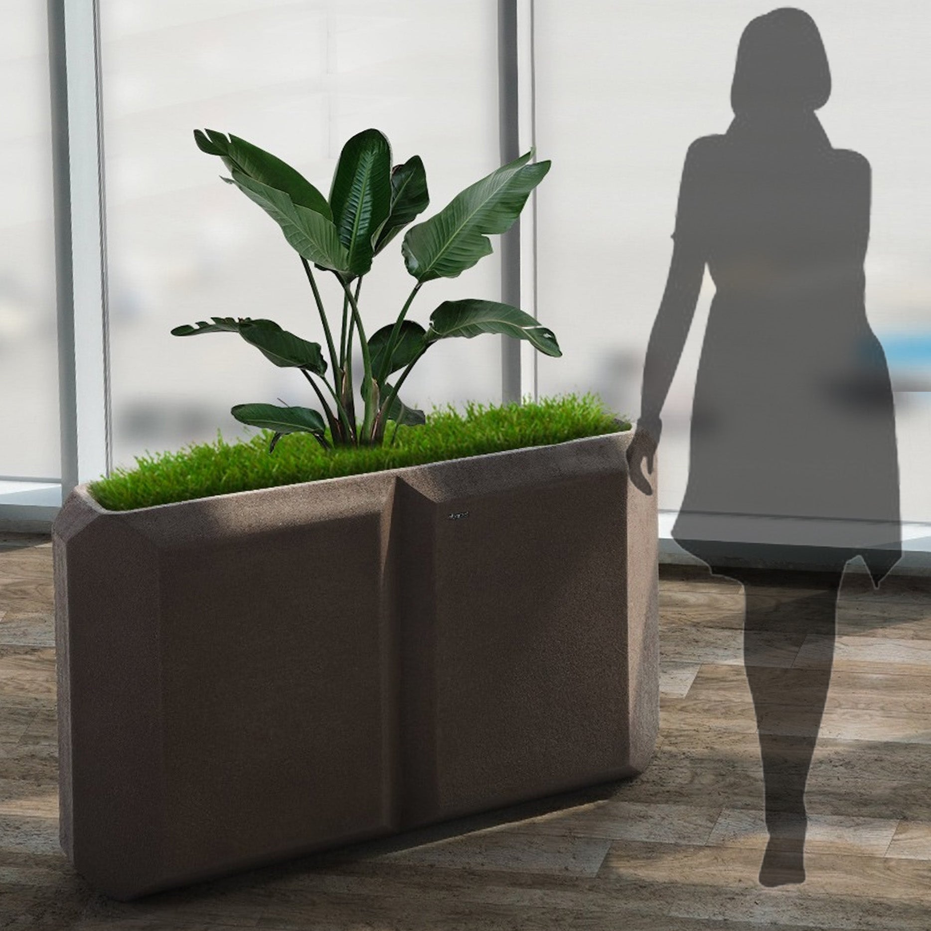 Coffee Brown Planter Box XK-4084B-Coffee Brown - Planter Boxes - ebarza Furniture UAE | Shop Modern Furniture in Abu Dhabi & Dubai - مفروشات ايبازرا في الامارات | تسوق اثاث عصري وديكورات مميزة في دبي وابوظبي