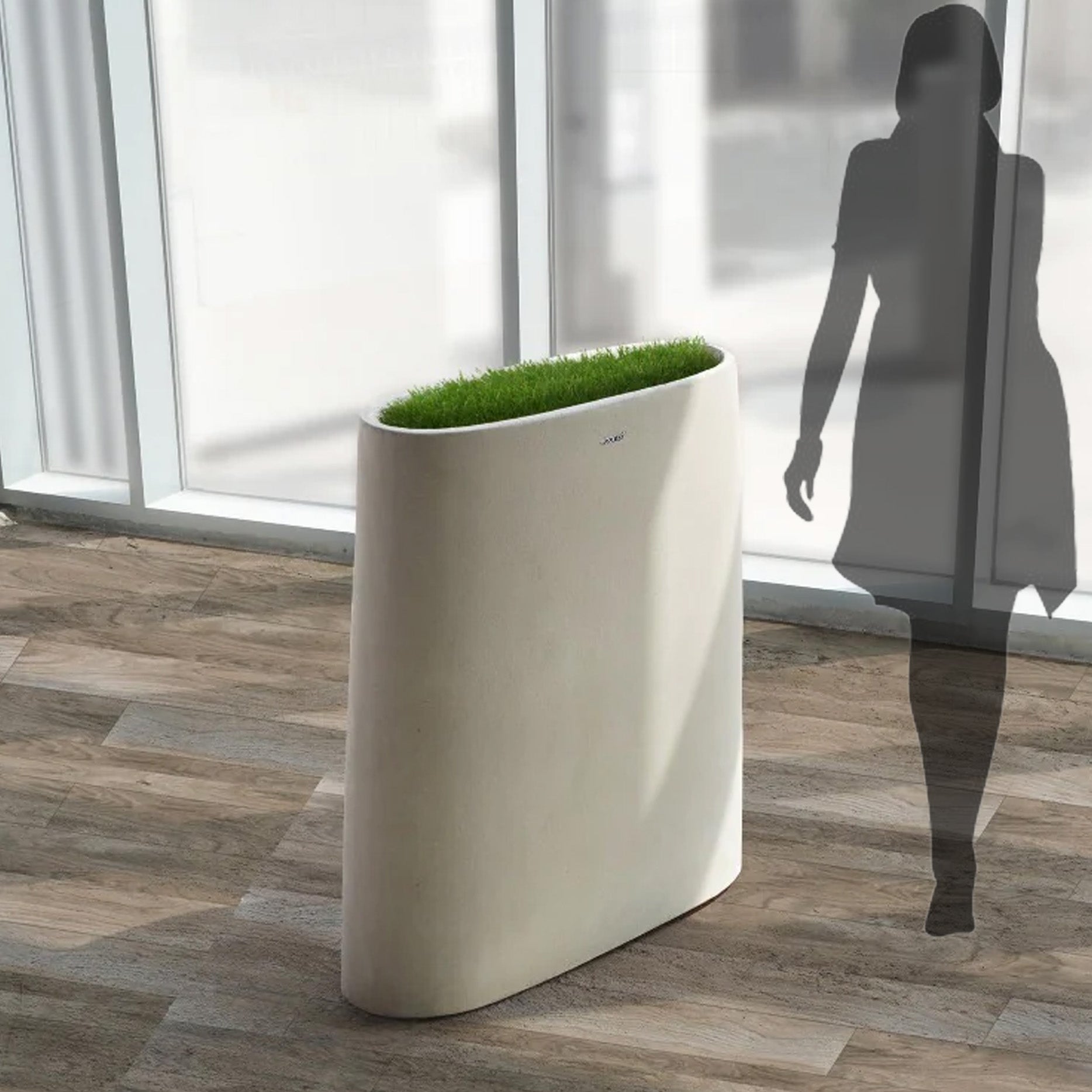 Beige Planter Box XK-4087A - Planter Boxes - ebarza Furniture UAE | Shop Modern Furniture in Abu Dhabi & Dubai - مفروشات ايبازرا في الامارات | تسوق اثاث عصري وديكورات مميزة في دبي وابوظبي