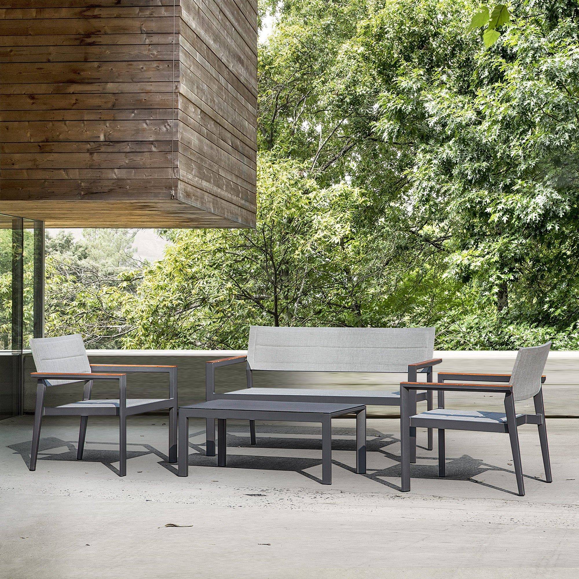 Polaris Set Of 3+1+1+1 Outdoor Sofa Set Polaris-C - Outdoor Furniture Sets - ebarza Furniture UAE | Shop Modern Furniture in Abu Dhabi & Dubai - مفروشات ايبازرا في الامارات | تسوق اثاث عصري وديكورات مميزة في دبي وابوظبي