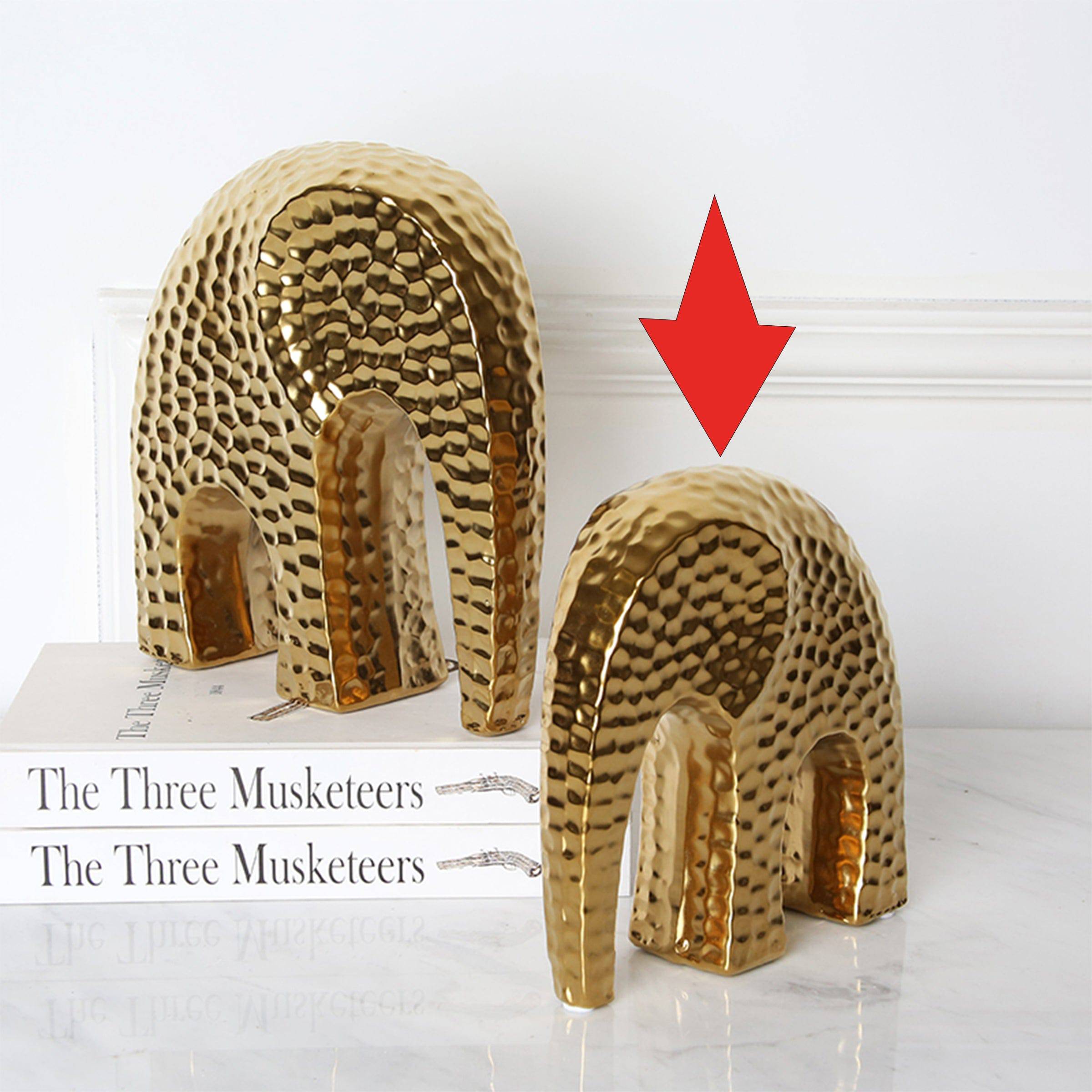 Polka Dot Ceramic Elephant B Fa-D1928B - Home Decor Figurines - ebarza Furniture UAE | Shop Modern Furniture in Abu Dhabi & Dubai - مفروشات ايبازرا في الامارات | تسوق اثاث عصري وديكورات مميزة في دبي وابوظبي