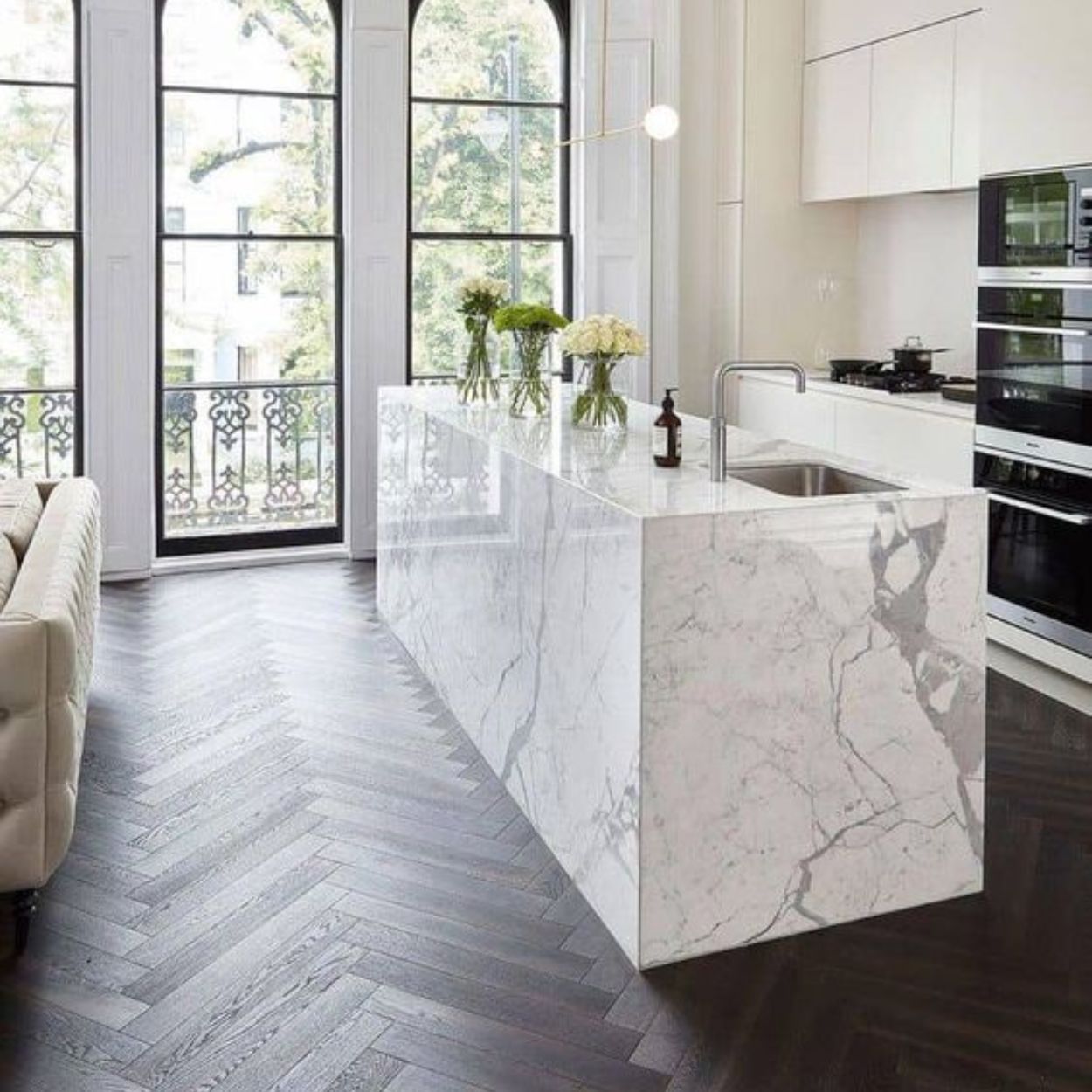 Natural Oak Walnut Veneer Floor Parquet 1.674sqm T&G YHF0704 - Parquet - ebarza Furniture UAE | Shop Modern Furniture in Abu Dhabi & Dubai - مفروشات ايبازرا في الامارات | تسوق اثاث عصري وديكورات مميزة في دبي وابوظبي