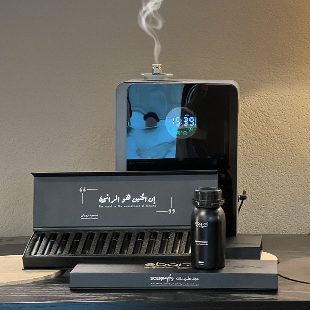 Aroma Diffuser Machine 3000m³ + FREE Bambo Essential Oil + FREE Oils Sample box 14 pcs - Smart Diffusers - ebarza Furniture UAE | Shop Modern Furniture in Abu Dhabi & Dubai - مفروشات ايبازرا في الامارات | تسوق اثاث عصري وديكورات مميزة في دبي وابوظبي