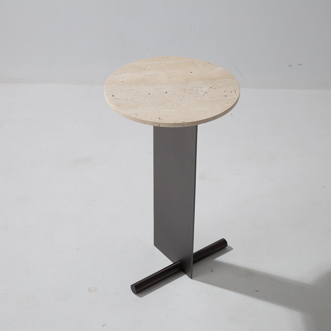 Travertine Coffee Table JA053-A - Coffee Tables - ebarza Furniture UAE | Shop Modern Furniture in Abu Dhabi & Dubai - مفروشات ايبازرا في الامارات | تسوق اثاث عصري وديكورات مميزة في دبي وابوظبي