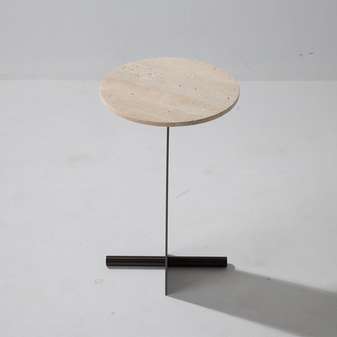 Travertine Coffee Table JA053-A - Coffee Tables - ebarza Furniture UAE | Shop Modern Furniture in Abu Dhabi & Dubai - مفروشات ايبازرا في الامارات | تسوق اثاث عصري وديكورات مميزة في دبي وابوظبي