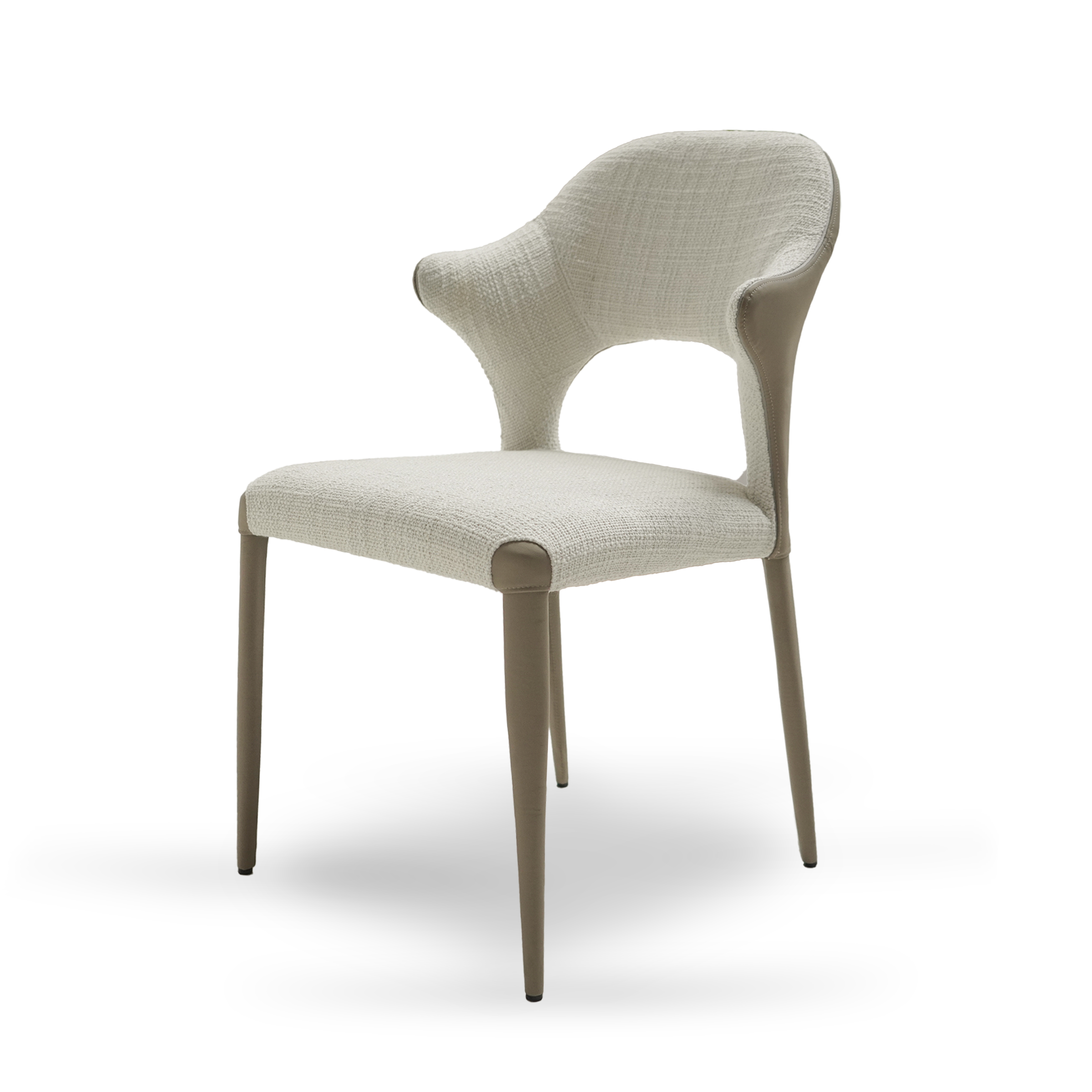Dining Chair PZ-097-D Beige - Chairs - ebarza Furniture UAE | Shop Modern Furniture in Abu Dhabi & Dubai - مفروشات ايبازرا في الامارات | تسوق اثاث عصري وديكورات مميزة في دبي وابوظبي