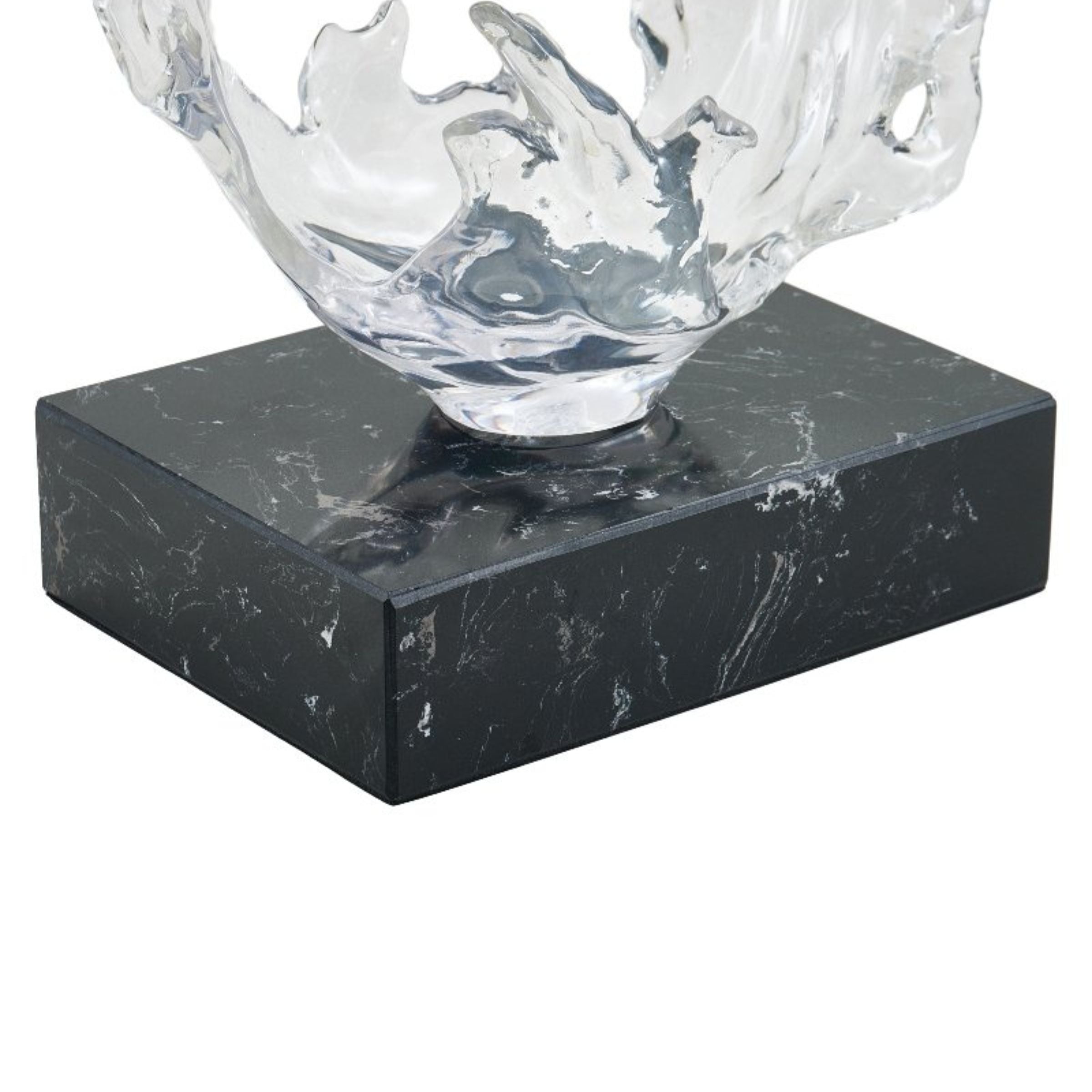 CLEAR ABSTRACT SCULPTURE SH-S021 - Home Decor Figurines - ebarza Furniture UAE | Shop Modern Furniture in Abu Dhabi & Dubai - مفروشات ايبازرا في الامارات | تسوق اثاث عصري وديكورات مميزة في دبي وابوظبي