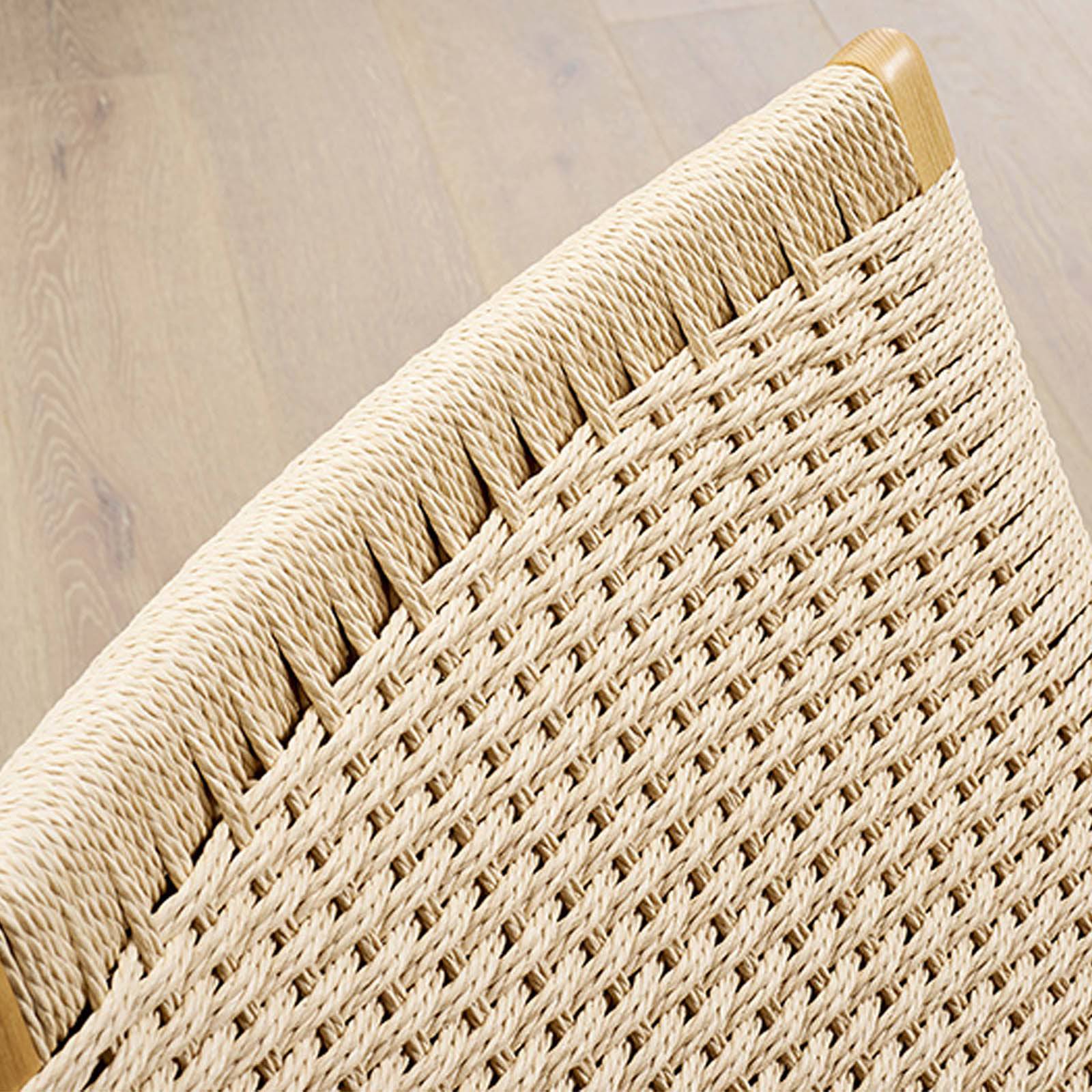 Solid Wood And Cord Lounge Chair Ws-086-N - Lounge Chairs - ebarza Furniture UAE | Shop Modern Furniture in Abu Dhabi & Dubai - مفروشات ايبازرا في الامارات | تسوق اثاث عصري وديكورات مميزة في دبي وابوظبي