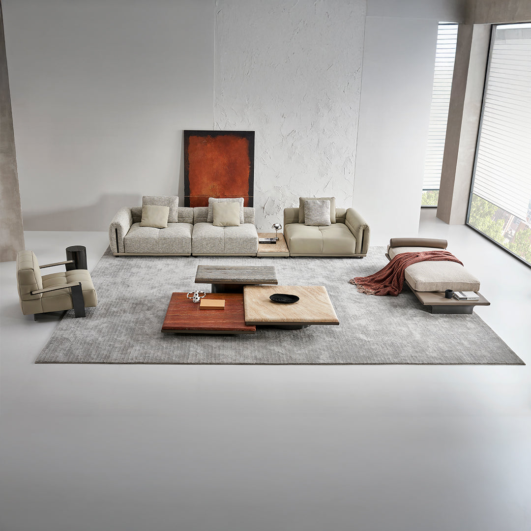 Quadro Single Seater Modular Sofa With LEFT Armrest B-SF093 - Sofas - ebarza Furniture UAE | Shop Modern Furniture in Abu Dhabi & Dubai - مفروشات ايبازرا في الامارات | تسوق اثاث عصري وديكورات مميزة في دبي وابوظبي