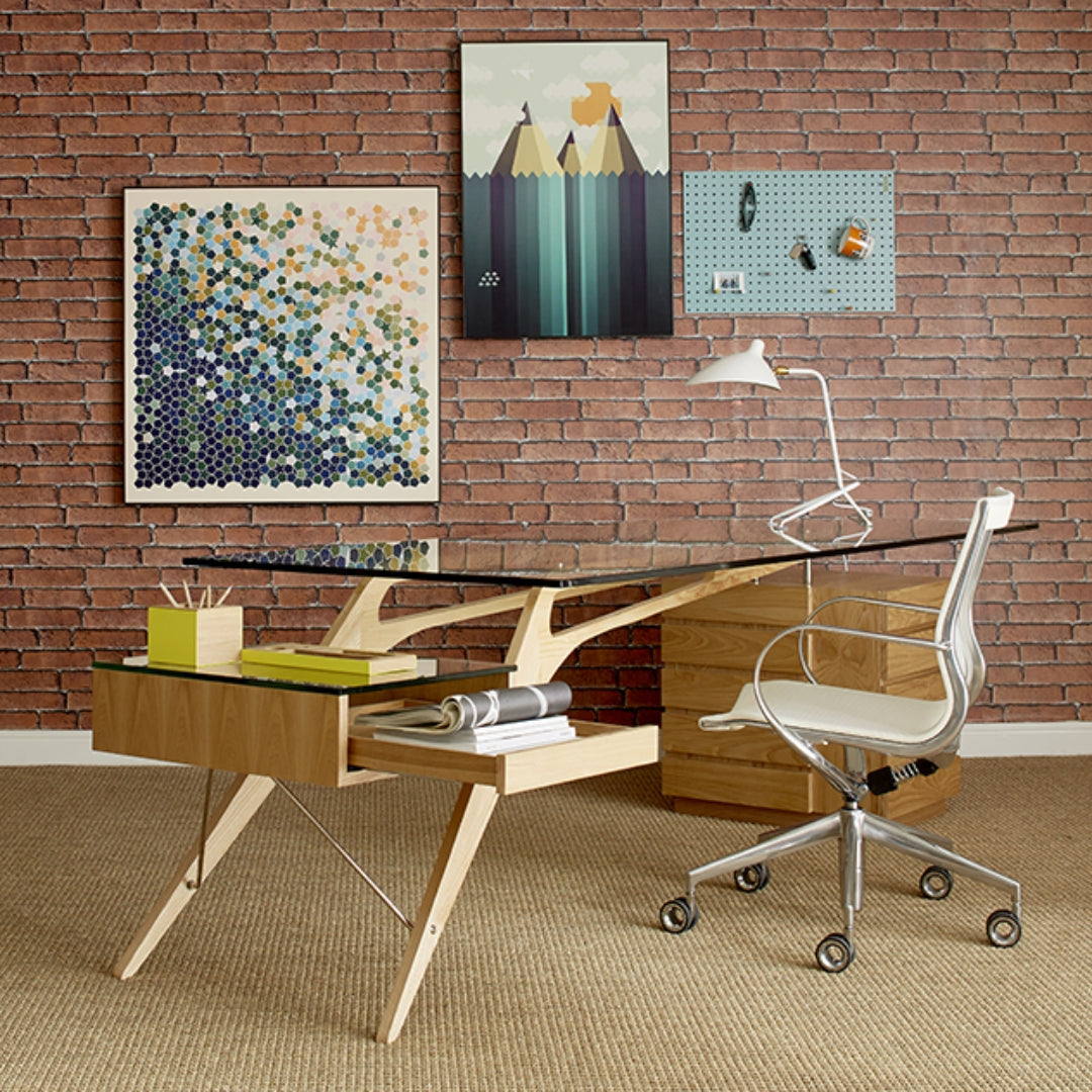Randers Desk 260 Cm Smz16217-N - Office Desks - ebarza Furniture UAE | Shop Modern Furniture in Abu Dhabi & Dubai - مفروشات ايبازرا في الامارات | تسوق اثاث عصري وديكورات مميزة في دبي وابوظبي