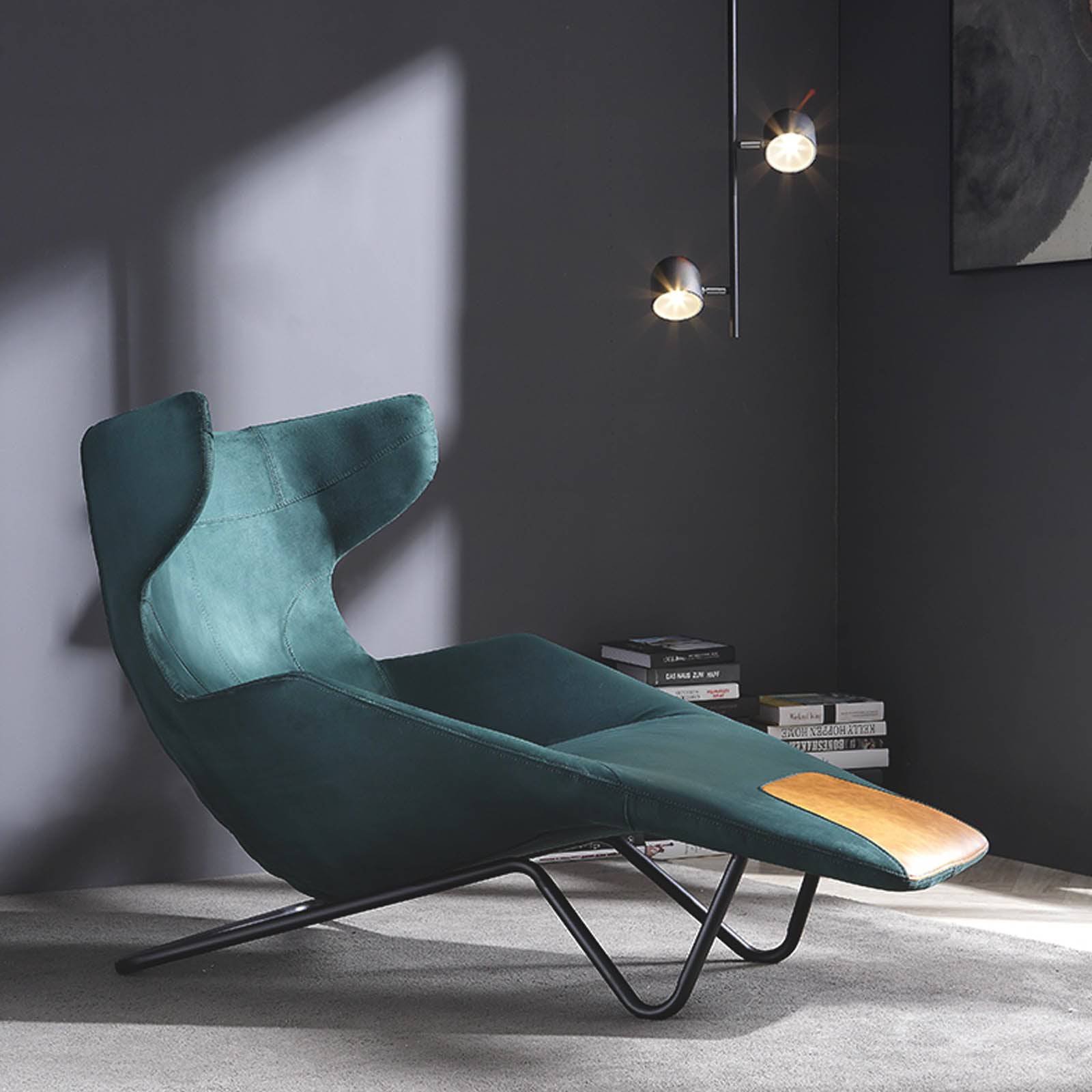 Relax Lounge Chair LC035-G - Lounge Chairs - ebarza Furniture UAE | Shop Modern Furniture in Abu Dhabi & Dubai - مفروشات ايبازرا في الامارات | تسوق اثاث عصري وديكورات مميزة في دبي وابوظبي