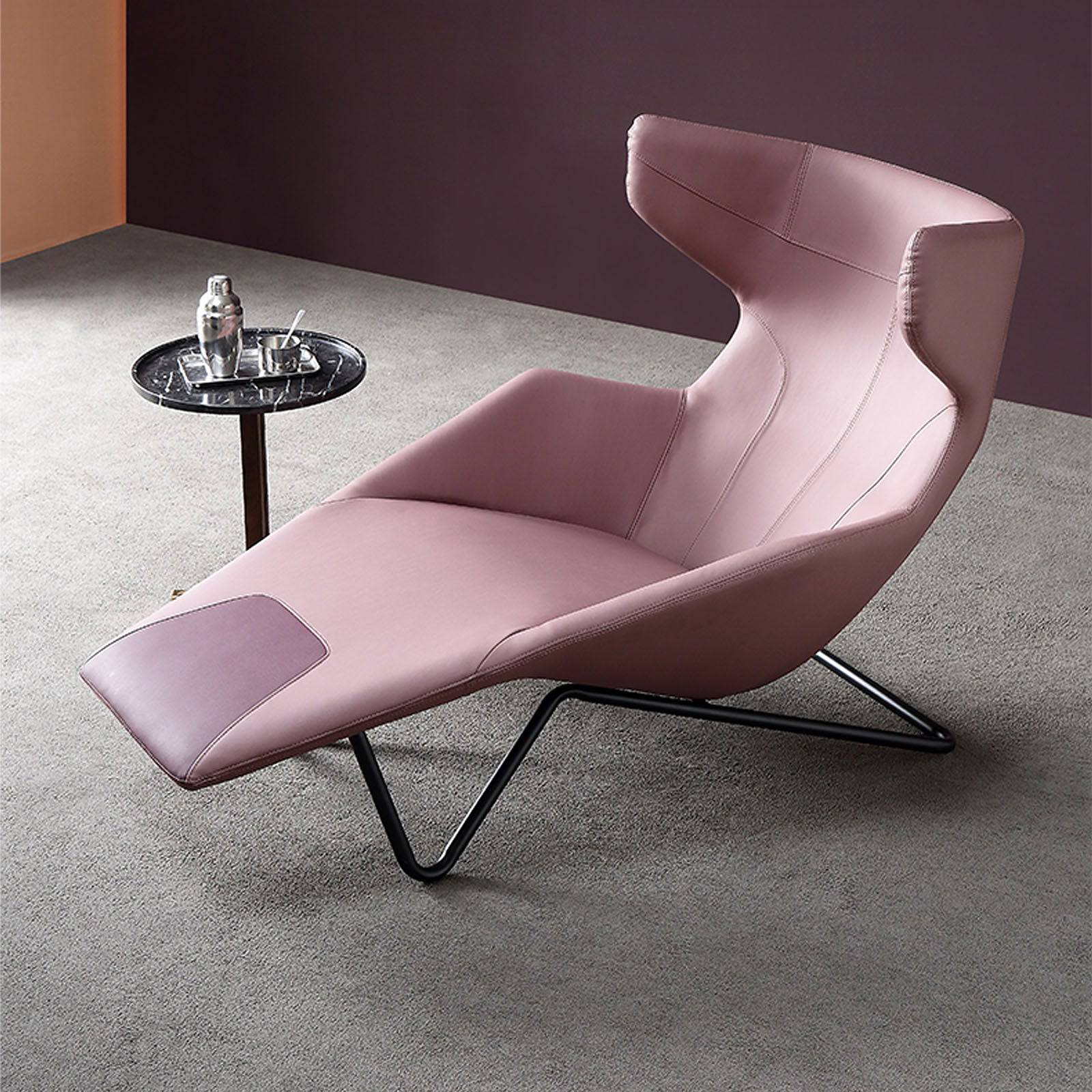 Relax Lounge Chair Lc035-P - Lounge Chairs - ebarza Furniture UAE | Shop Modern Furniture in Abu Dhabi & Dubai - مفروشات ايبازرا في الامارات | تسوق اثاث عصري وديكورات مميزة في دبي وابوظبي