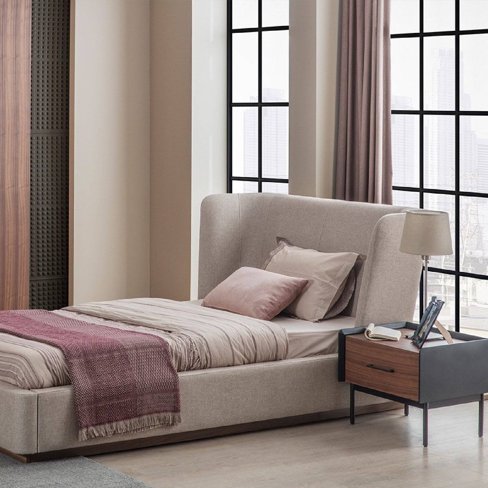 Rita Single Bedstead Rita110-Bedonly - Bedsteads - ebarza Furniture UAE | Shop Modern Furniture in Abu Dhabi & Dubai - مفروشات ايبازرا في الامارات | تسوق اثاث عصري وديكورات مميزة في دبي وابوظبي