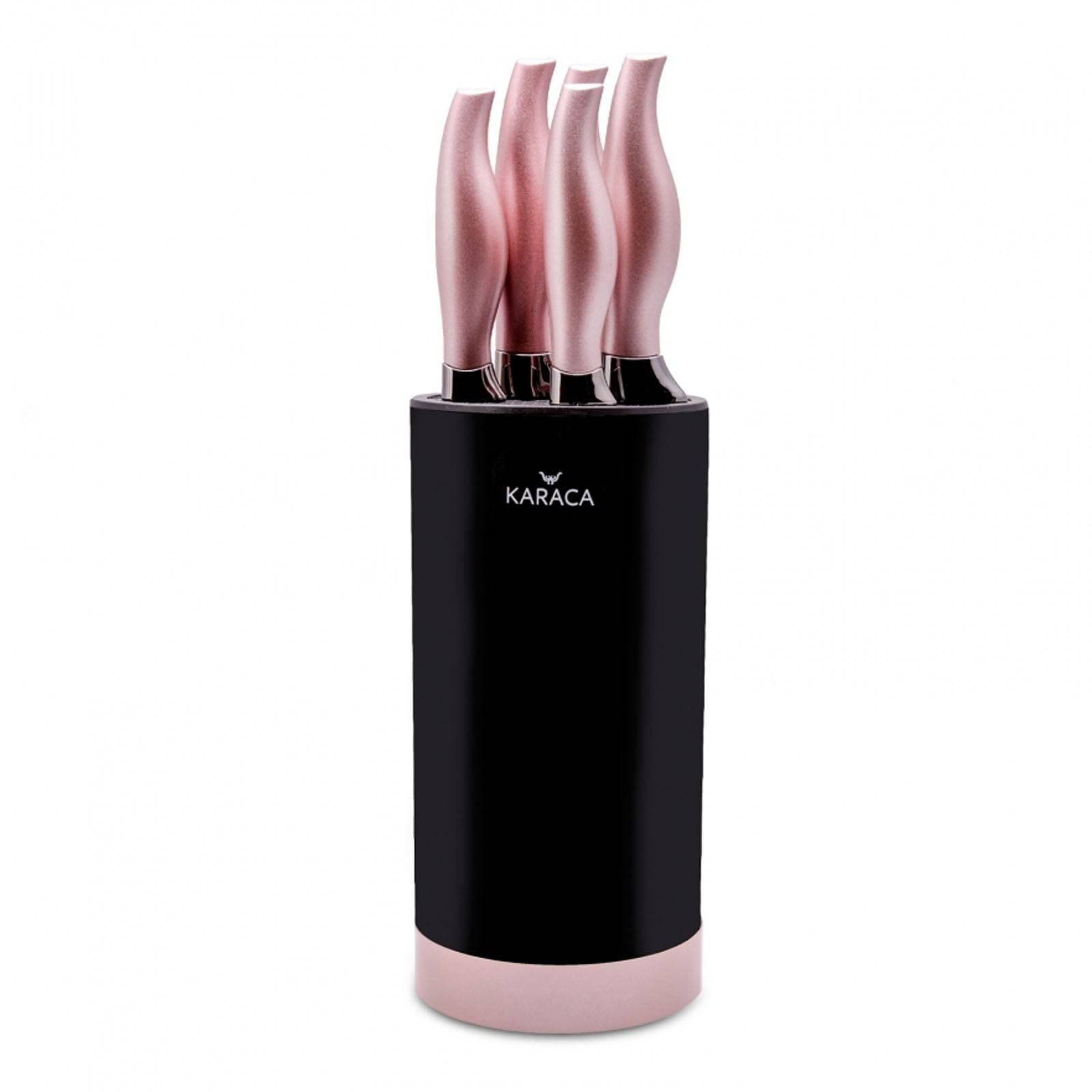 Rosegold 6 Piece Knife Set 153.03.07.4567 - Kitchen Knives - ebarza Furniture UAE | Shop Modern Furniture in Abu Dhabi & Dubai - مفروشات ايبازرا في الامارات | تسوق اثاث عصري وديكورات مميزة في دبي وابوظبي