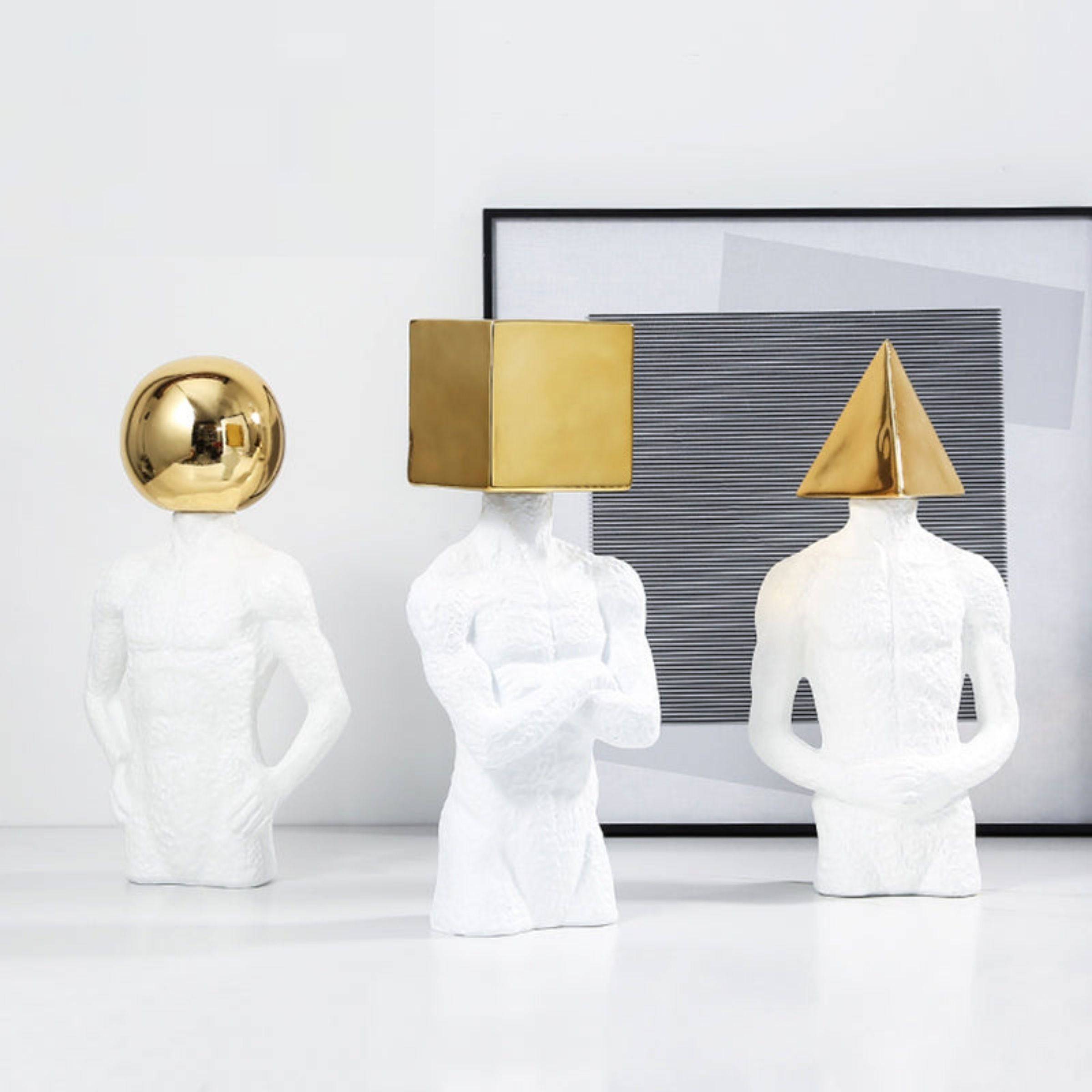Round Man Silver B Fc-Sz2194B - Home Decor Figurines - ebarza Furniture UAE | Shop Modern Furniture in Abu Dhabi & Dubai - مفروشات ايبازرا في الامارات | تسوق اثاث عصري وديكورات مميزة في دبي وابوظبي