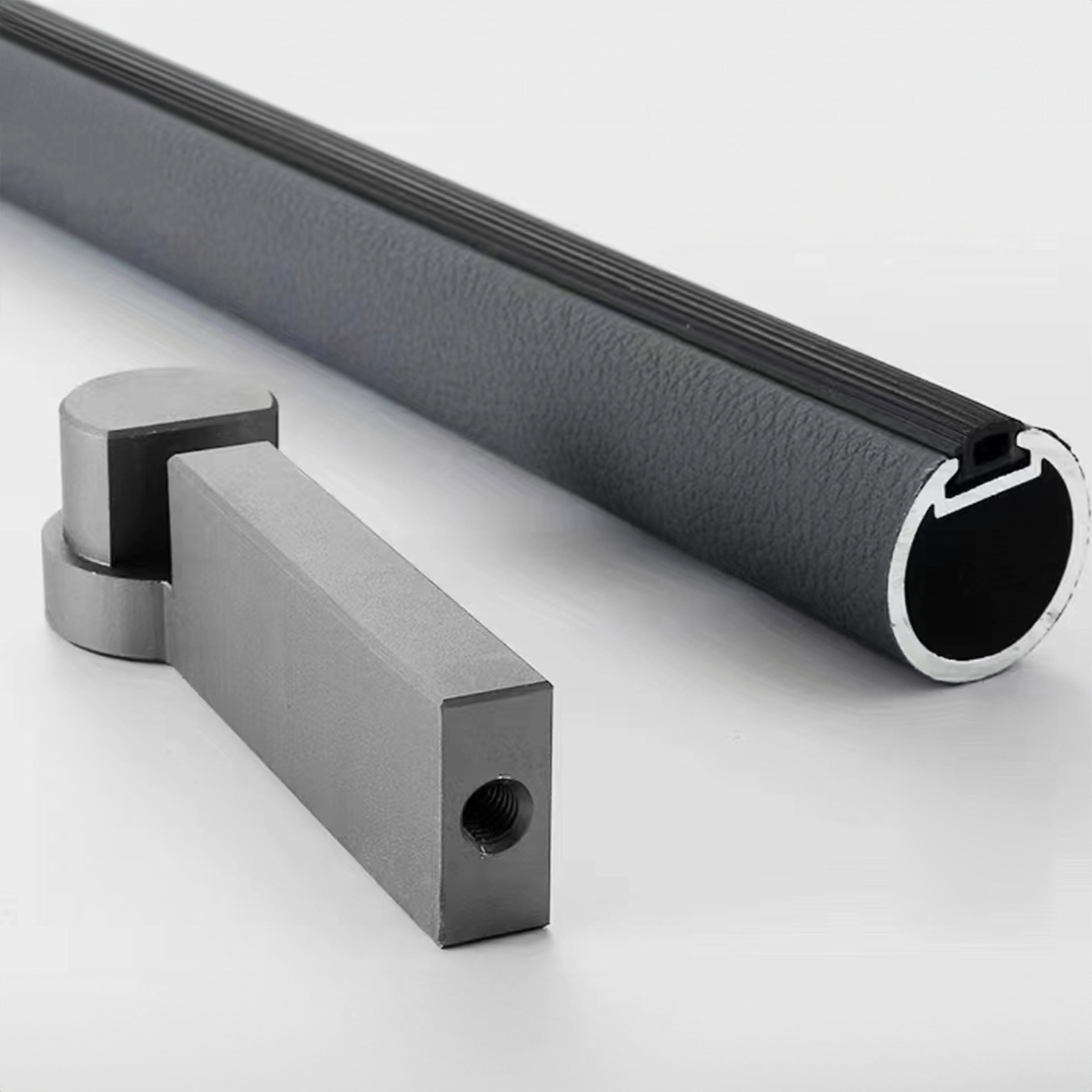 Round Tube CH2-AL019-Light Grey-D:29mm-3m/pcs - Hangers - ebarza Furniture UAE | Shop Modern Furniture in Abu Dhabi & Dubai - مفروشات ايبازرا في الامارات | تسوق اثاث عصري وديكورات مميزة في دبي وابوظبي