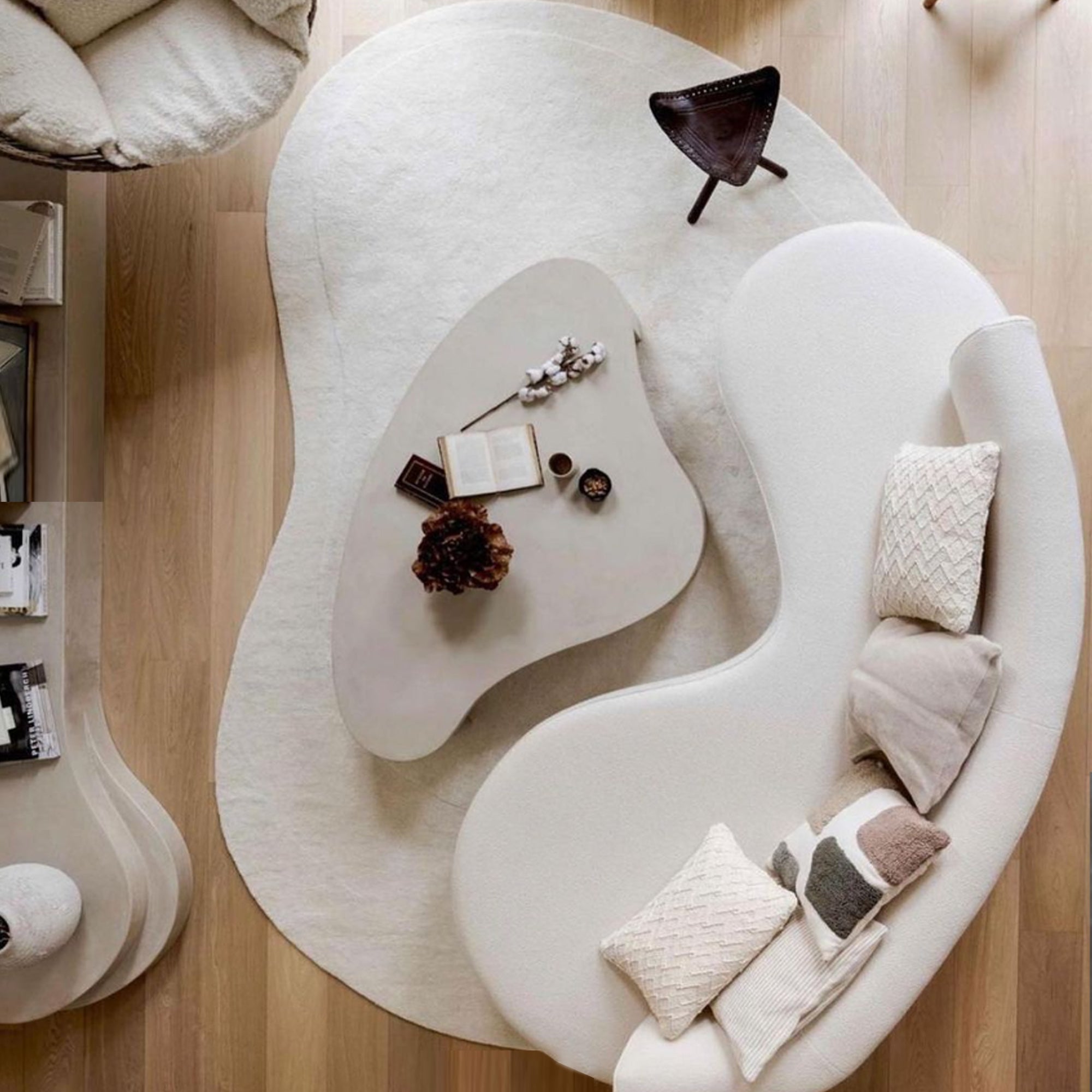 450X300 Cm WOOL BEIGE Rug JH-22736 - Rugs - ebarza Furniture UAE | Shop Modern Furniture in Abu Dhabi & Dubai - مفروشات ايبازرا في الامارات | تسوق اثاث عصري وديكورات مميزة في دبي وابوظبي