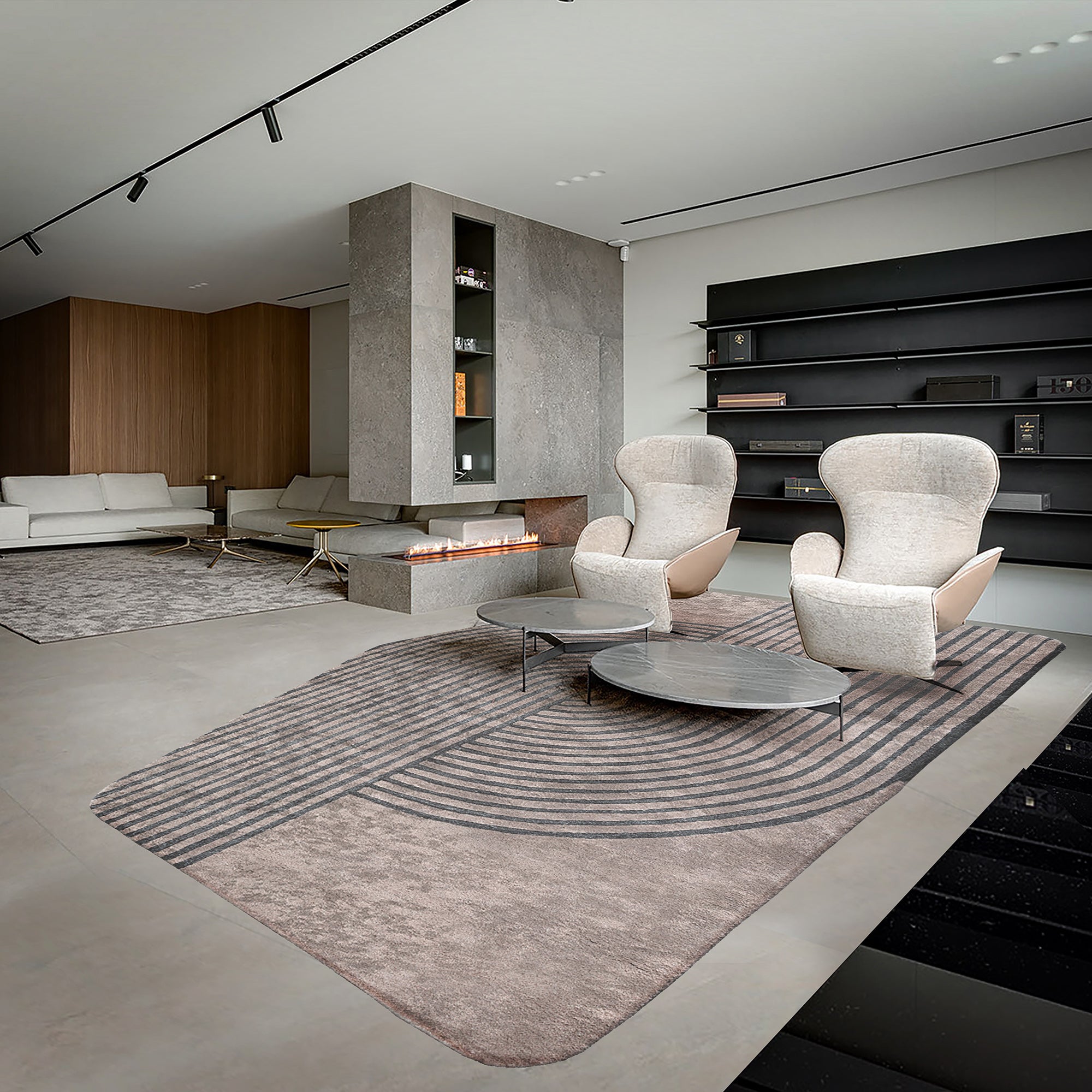 450X300 Cm WOOL BEIGE AND BROWN Rug JH-22731 - Rugs - ebarza Furniture UAE | Shop Modern Furniture in Abu Dhabi & Dubai - مفروشات ايبازرا في الامارات | تسوق اثاث عصري وديكورات مميزة في دبي وابوظبي