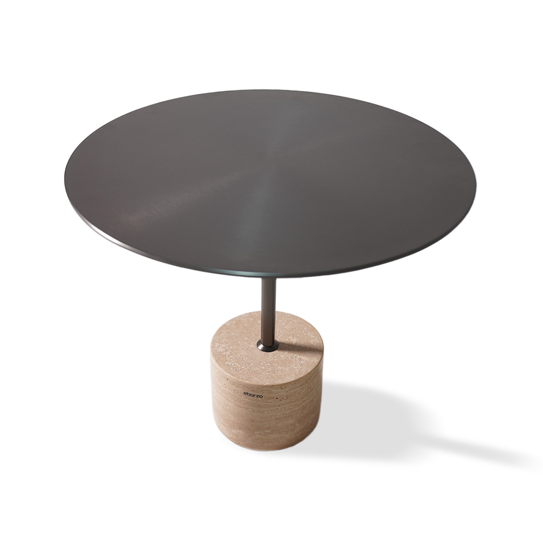 Pre-order 55 Days Delivery Espoo Marble Side Table CT8684-44-BG - Side Tables - ebarza Furniture UAE | Shop Modern Furniture in Abu Dhabi & Dubai - مفروشات ايبازرا في الامارات | تسوق اثاث عصري وديكورات مميزة في دبي وابوظبي