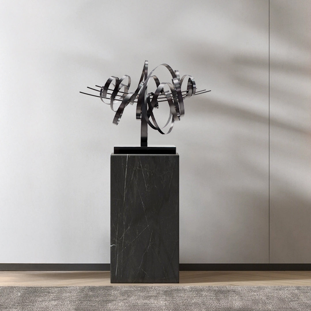 Shock Wave Handcrafted Stainless Steel Artwork Bj2020026 - B -  Artwork - ebarza Furniture UAE | Shop Modern Furniture in Abu Dhabi & Dubai - مفروشات ايبازرا في الامارات | تسوق اثاث عصري وديكورات مميزة في دبي وابوظبي
