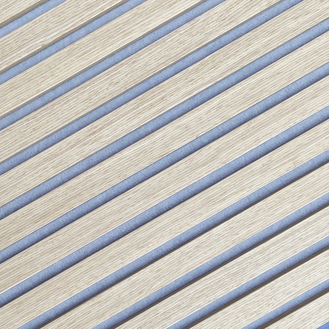 300x60x2.1cm Slat Acoustic Panel 35-15mm Fire Retardant Decoration Panel White Oak 001 (Light Grey TG018) - Wall Panels - ebarza Furniture UAE | Shop Modern Furniture in Abu Dhabi & Dubai - مفروشات ايبازرا في الامارات | تسوق اثاث عصري وديكورات مميزة في دبي وابوظبي