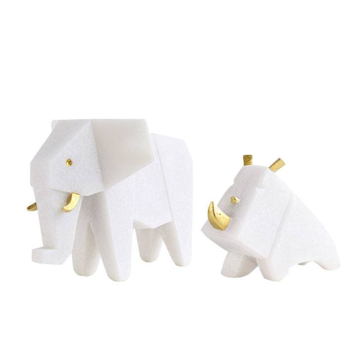 Sandstone Rhinoceros Fc-Sz2115 - Home Decor Figurines - ebarza Furniture UAE | Shop Modern Furniture in Abu Dhabi & Dubai - مفروشات ايبازرا في الامارات | تسوق اثاث عصري وديكورات مميزة في دبي وابوظبي