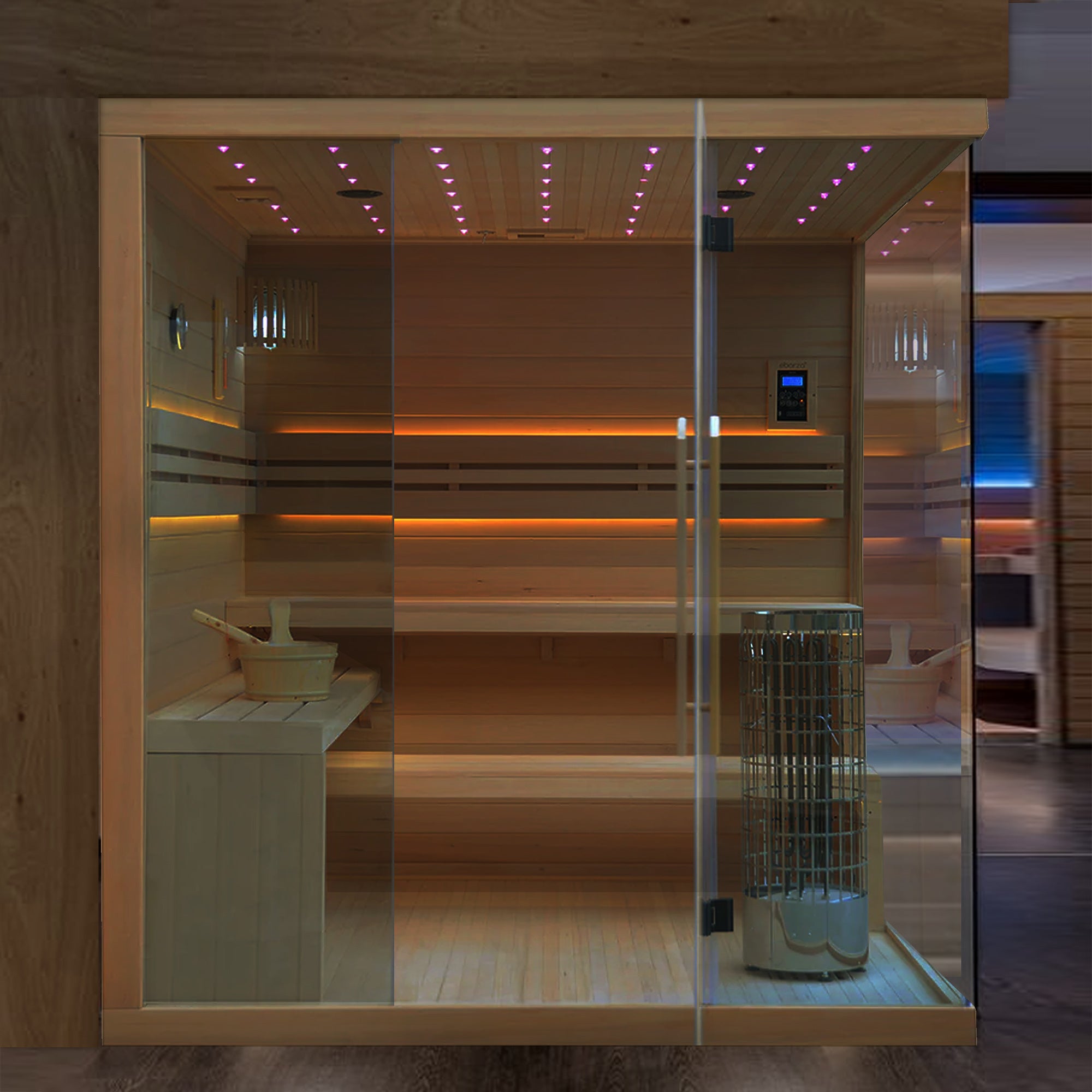 EBARZA SAUNA ROOM LM-T03B - Sauna Room - ebarza Furniture UAE | Shop Modern Furniture in Abu Dhabi & Dubai - مفروشات ايبازرا في الامارات | تسوق اثاث عصري وديكورات مميزة في دبي وابوظبي