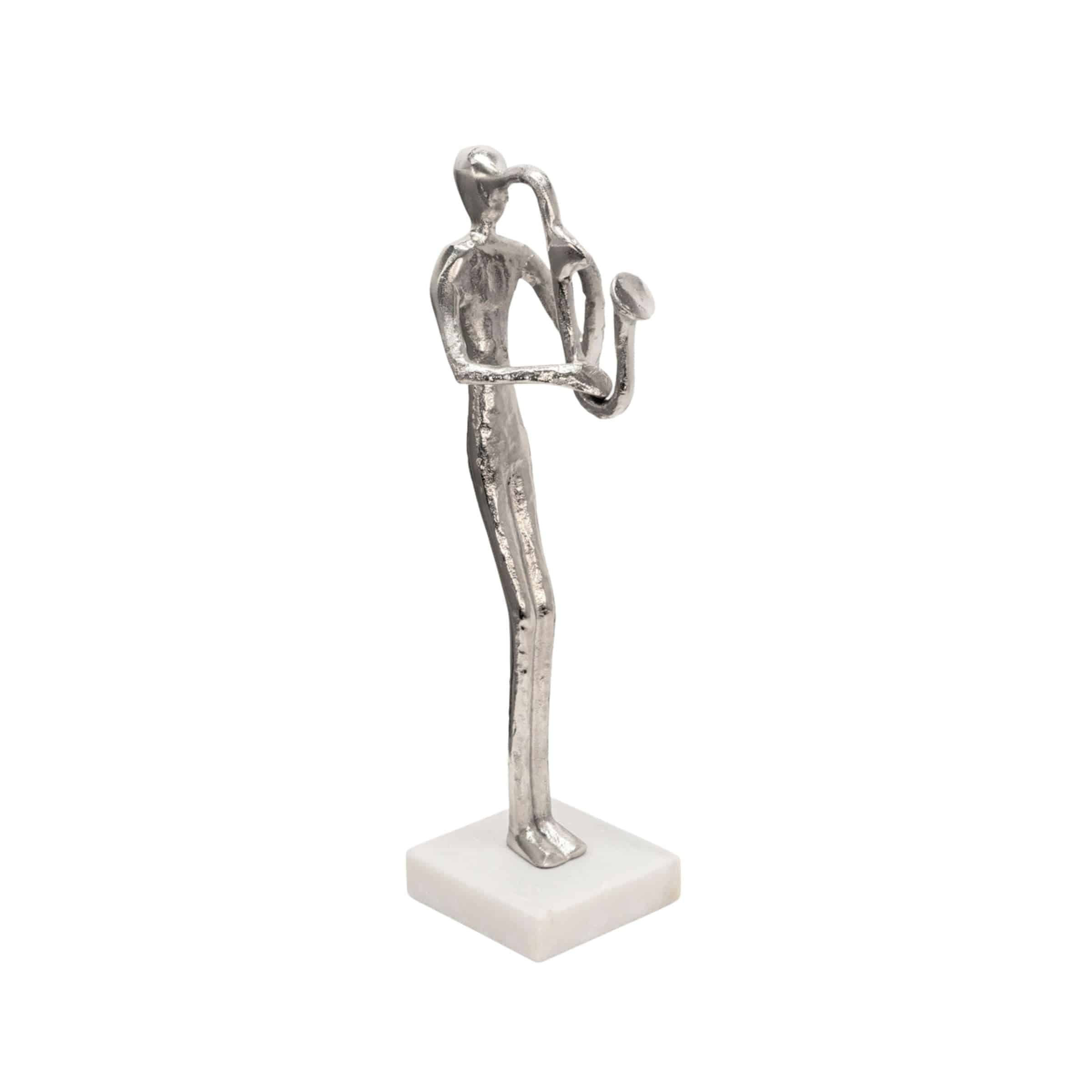 Saxophone Musician On Marble Base 15581-03 -  Home Decor Figurines - ebarza Furniture UAE | Shop Modern Furniture in Abu Dhabi & Dubai - مفروشات ايبازرا في الامارات | تسوق اثاث عصري وديكورات مميزة في دبي وابوظبي