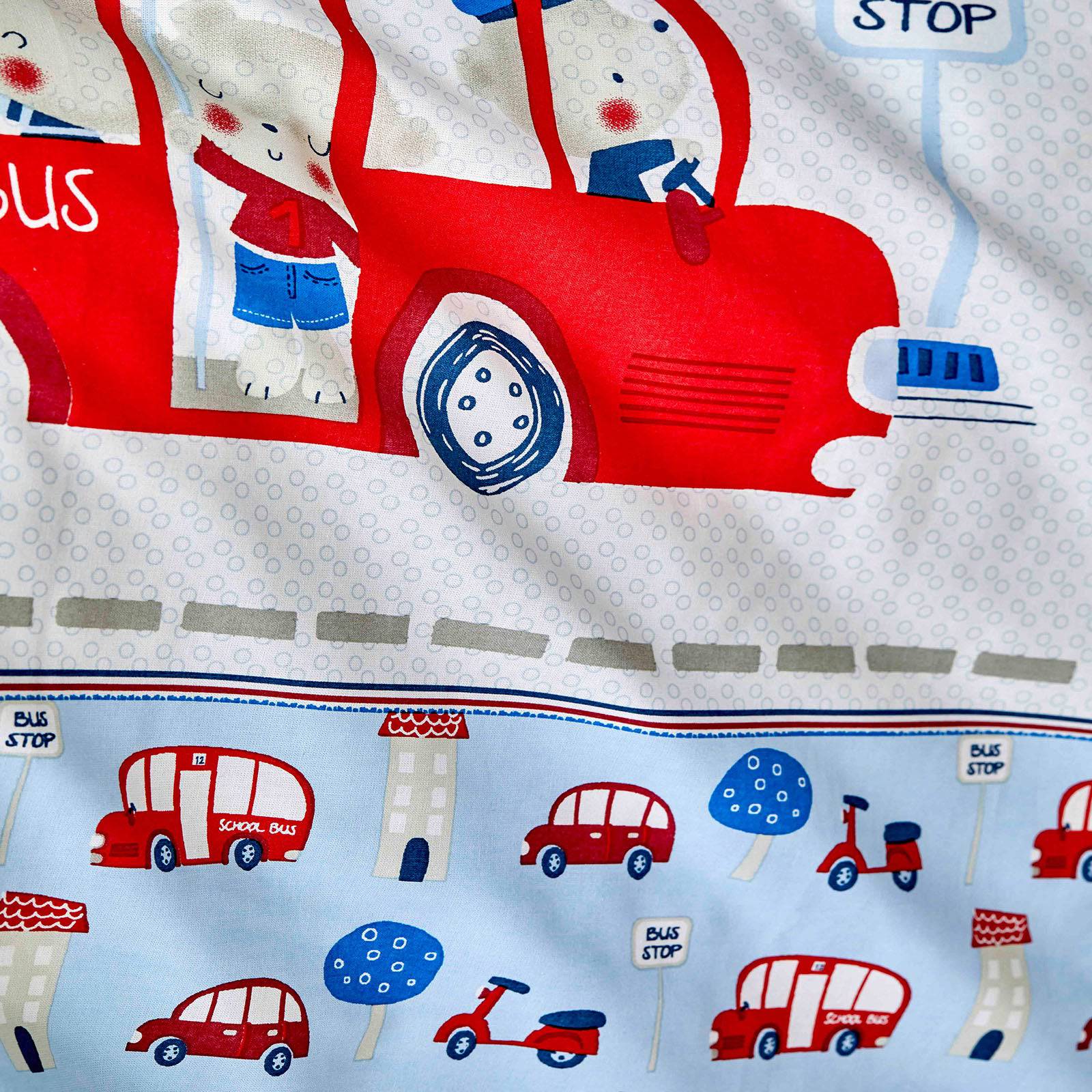 School Bus  200.16.01.0175 -  Bedding - ebarza Furniture UAE | Shop Modern Furniture in Abu Dhabi & Dubai - مفروشات ايبازرا في الامارات | تسوق اثاث عصري وديكورات مميزة في دبي وابوظبي