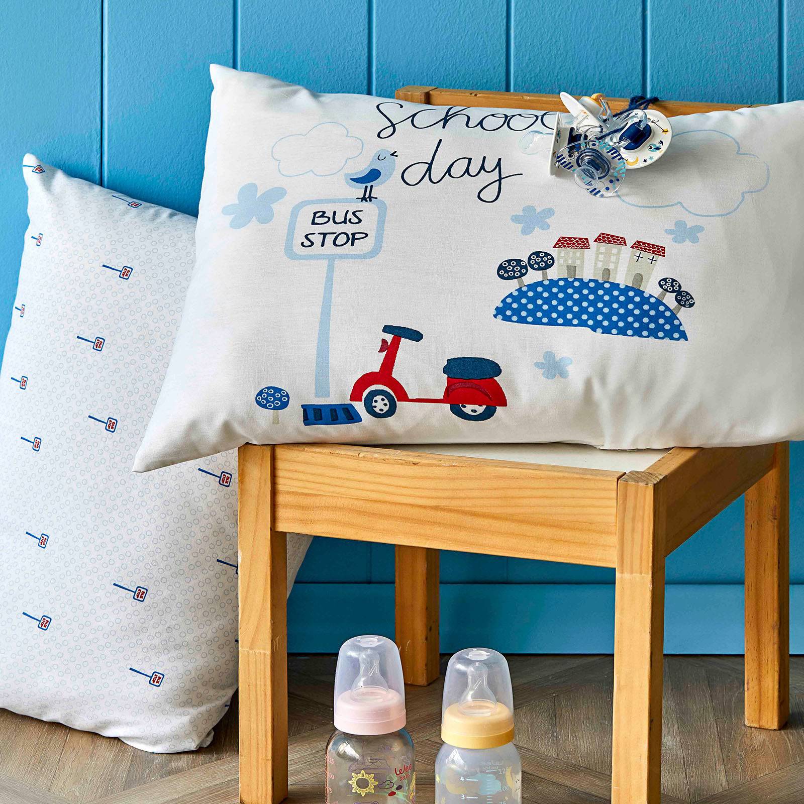 School Bus 200.16.01.0175 - Bedding - ebarza Furniture UAE | Shop Modern Furniture in Abu Dhabi & Dubai - مفروشات ايبازرا في الامارات | تسوق اثاث عصري وديكورات مميزة في دبي وابوظبي