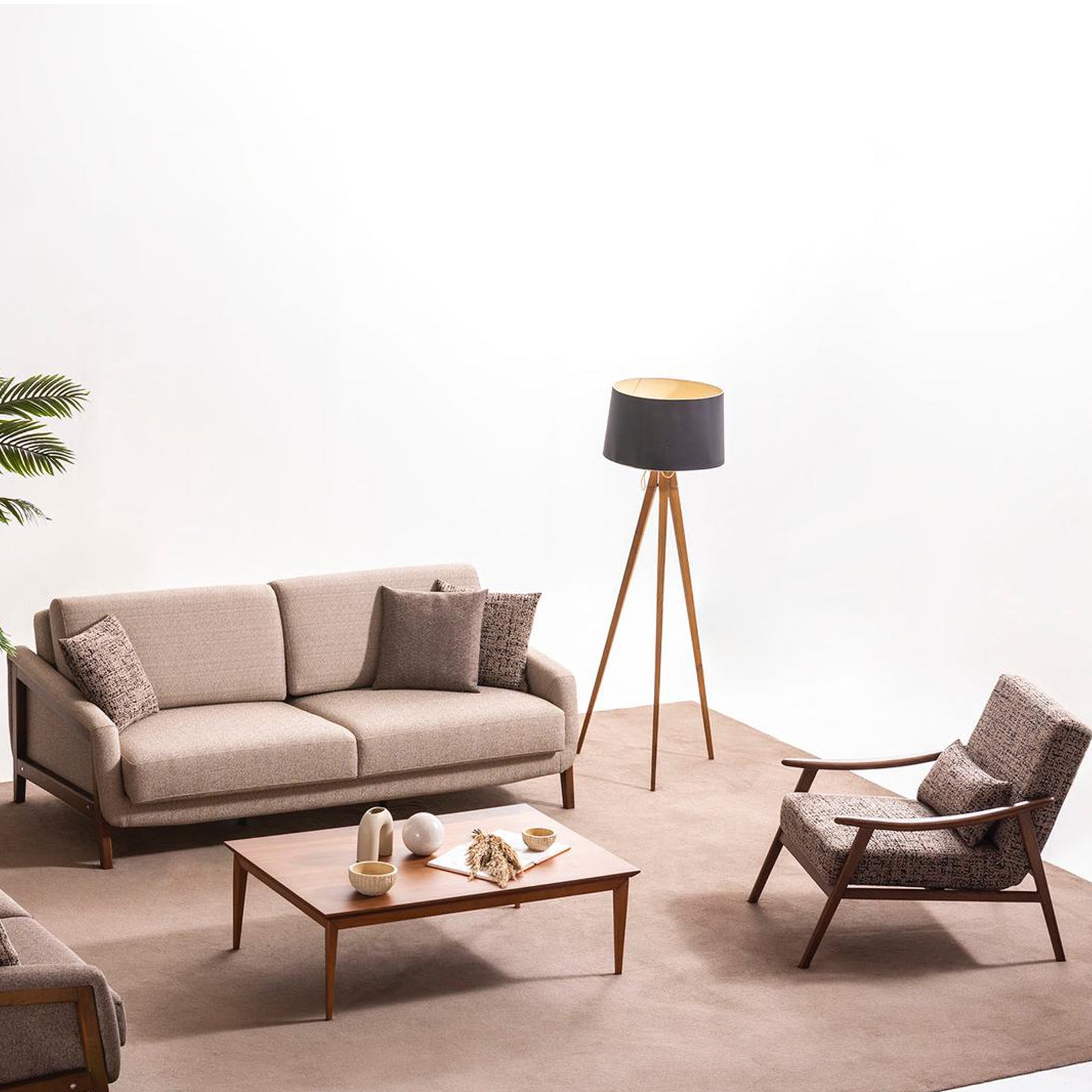 Kent 2 Seater Sofa bed SBRN-KNT3S - Sofas - ebarza Furniture UAE | Shop Modern Furniture in Abu Dhabi & Dubai - مفروشات ايبازرا في الامارات | تسوق اثاث عصري وديكورات مميزة في دبي وابوظبي
