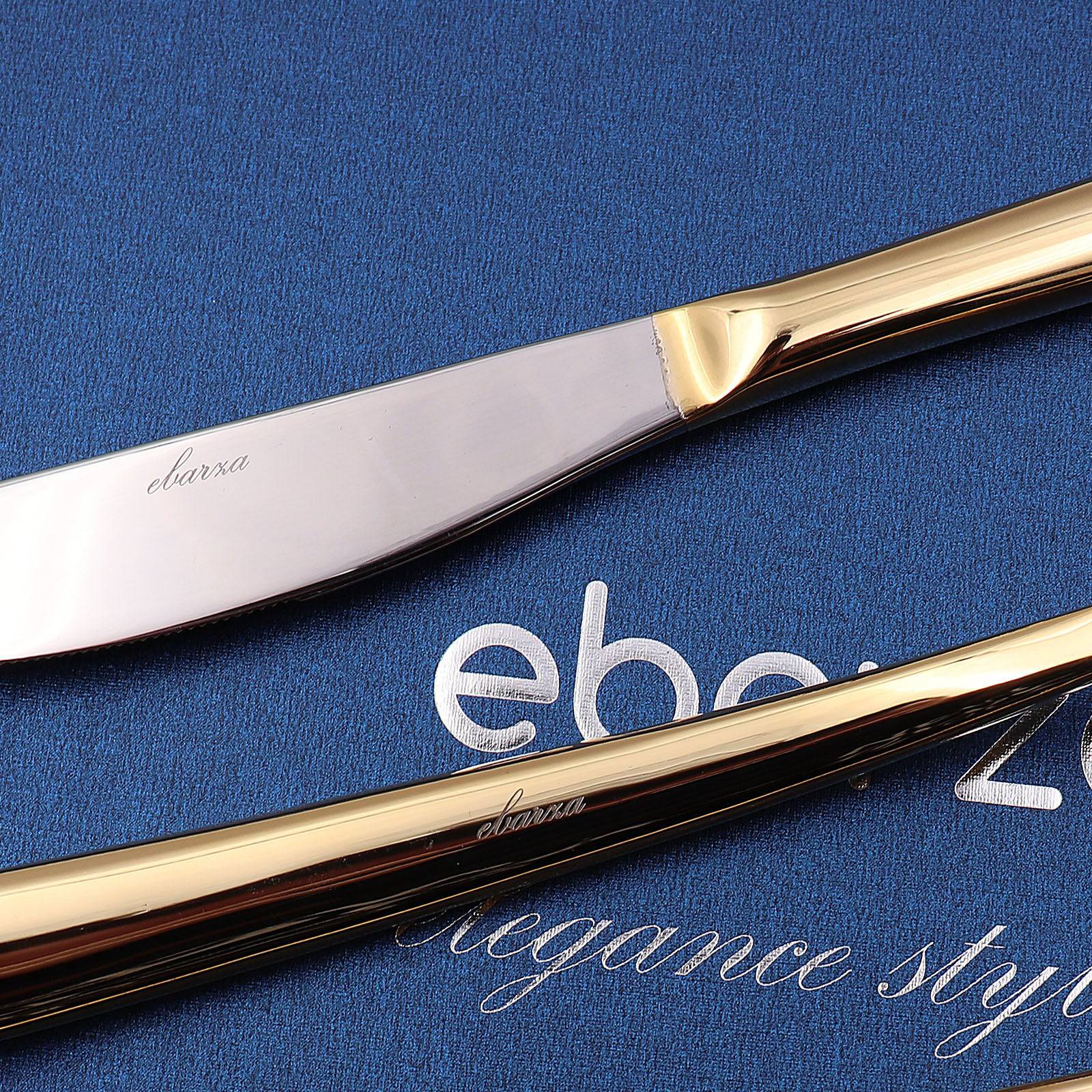 Set Of 16 Pieces Lyon Cutlery Set 6013G - Cutlery Sets - ebarza Furniture UAE | Shop Modern Furniture in Abu Dhabi & Dubai - مفروشات ايبازرا في الامارات | تسوق اثاث عصري وديكورات مميزة في دبي وابوظبي