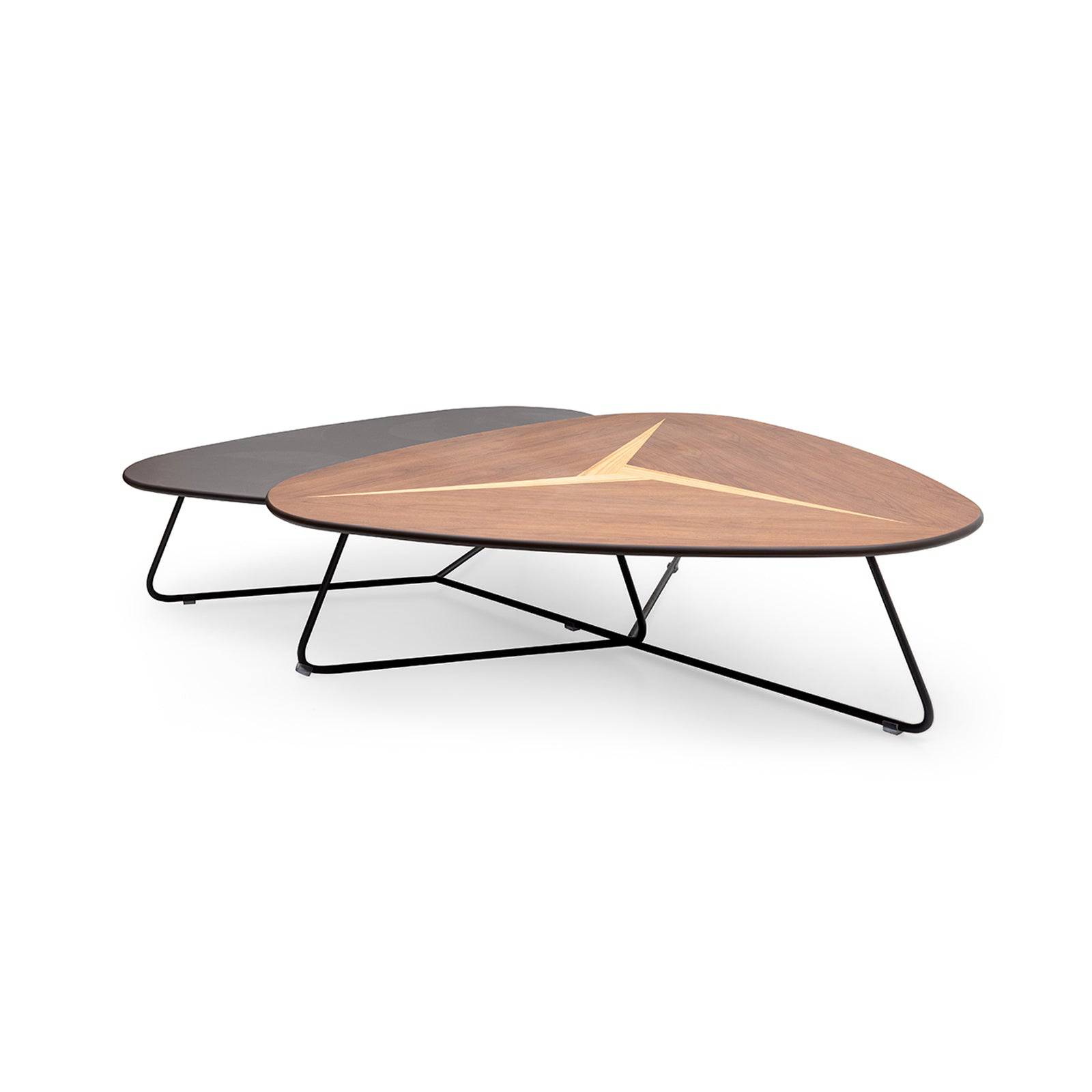 Set Of 2 Bumrang Center Table Bumr-Veneer -  Side Tables - ebarza Furniture UAE | Shop Modern Furniture in Abu Dhabi & Dubai - مفروشات ايبازرا في الامارات | تسوق اثاث عصري وديكورات مميزة في دبي وابوظبي