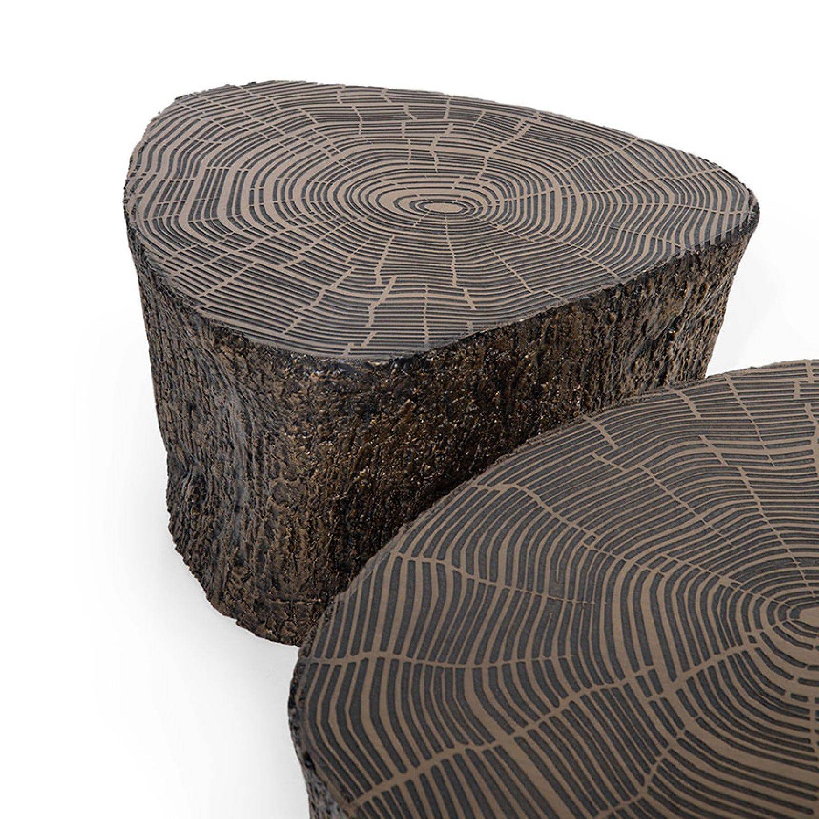 Set Of 2 Limba Brass Coffee Table Lmbr-Hw20 -  Side Tables - ebarza Furniture UAE | Shop Modern Furniture in Abu Dhabi & Dubai - مفروشات ايبازرا في الامارات | تسوق اثاث عصري وديكورات مميزة في دبي وابوظبي