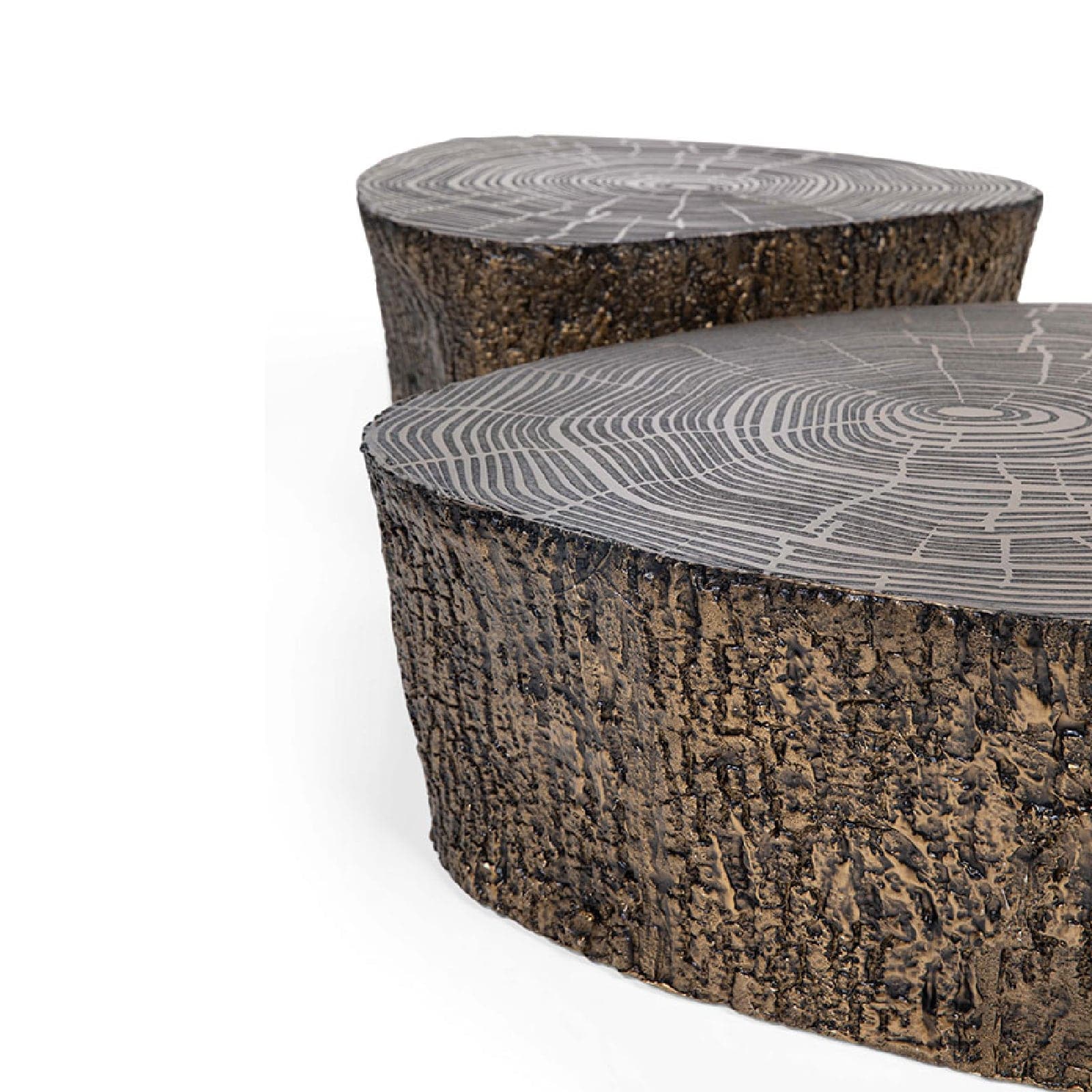 Set Of 2 Limba Brass Coffee Table Lmbr-Hw20 -  Side Tables - ebarza Furniture UAE | Shop Modern Furniture in Abu Dhabi & Dubai - مفروشات ايبازرا في الامارات | تسوق اثاث عصري وديكورات مميزة في دبي وابوظبي