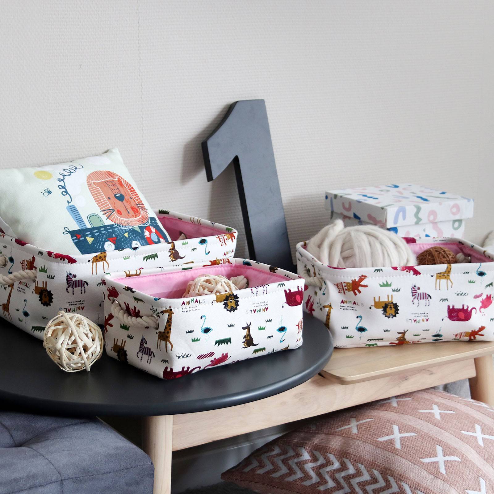 Set Of 3 Baskets 190410-013 - Baskets - ebarza Furniture UAE | Shop Modern Furniture in Abu Dhabi & Dubai - مفروشات ايبازرا في الامارات | تسوق اثاث عصري وديكورات مميزة في دبي وابوظبي