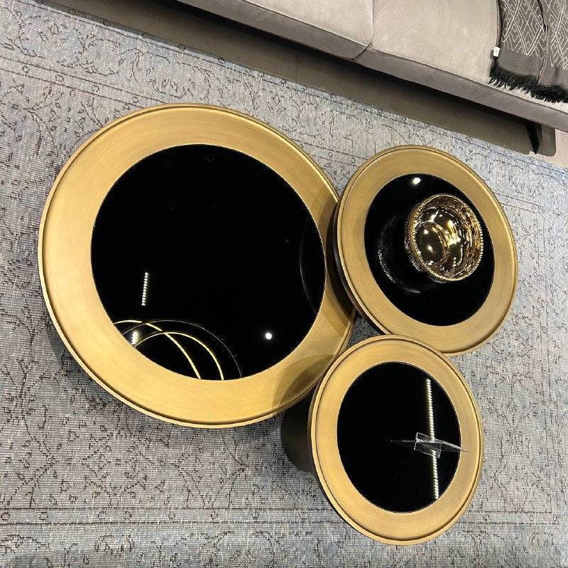 As Is - Set Of 3 Boss Brass Coffee Table Bsbr-Hw50 - DISPLAY ITEM - ebarza Furniture UAE | Shop Modern Furniture in Abu Dhabi & Dubai - مفروشات ايبازرا في الامارات | تسوق اثاث عصري وديكورات مميزة في دبي وابوظبي