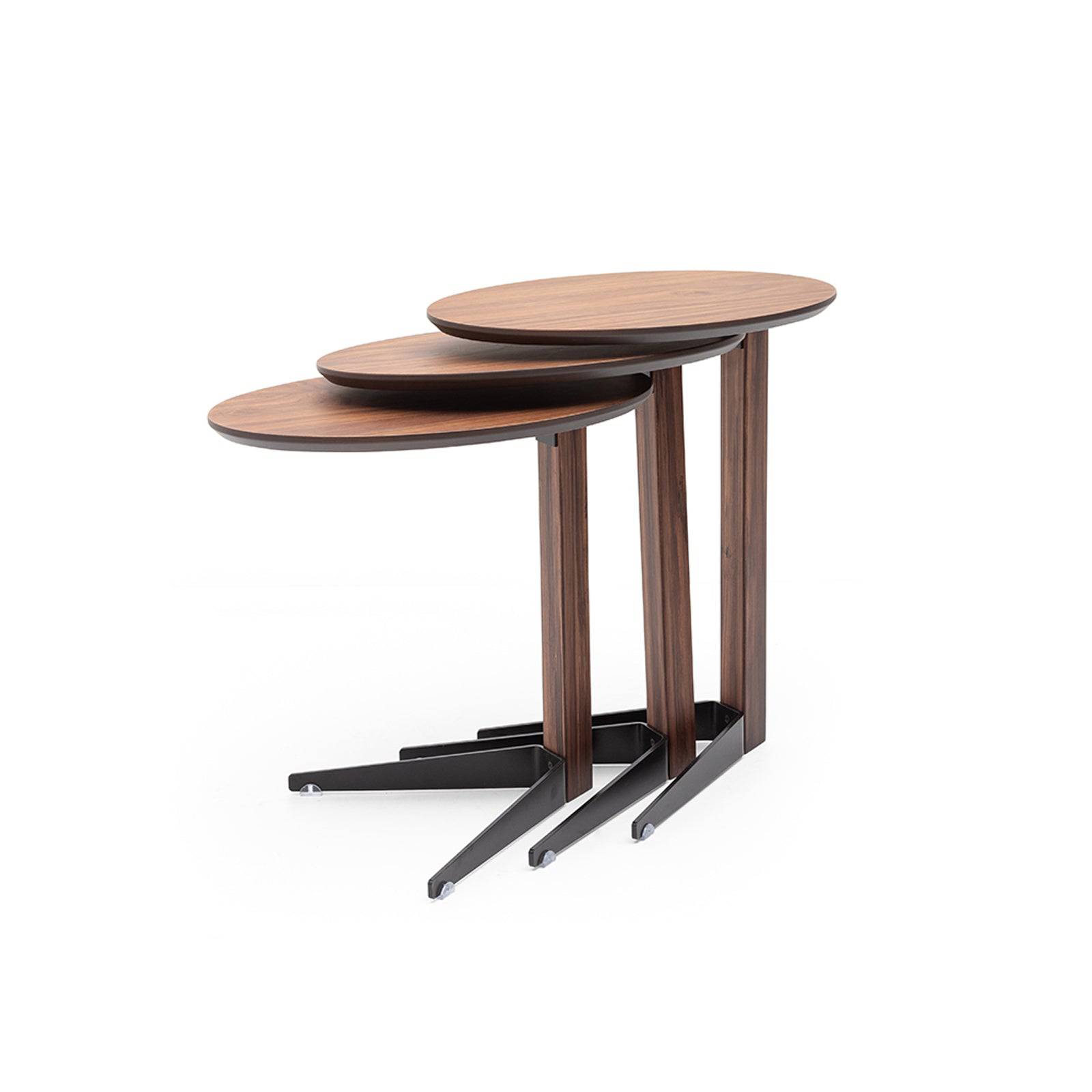 Set Of 3 Case Service Tables - Side Tables - ebarza Furniture UAE | Shop Modern Furniture in Abu Dhabi & Dubai - مفروشات ايبازرا في الامارات | تسوق اثاث عصري وديكورات مميزة في دبي وابوظبي