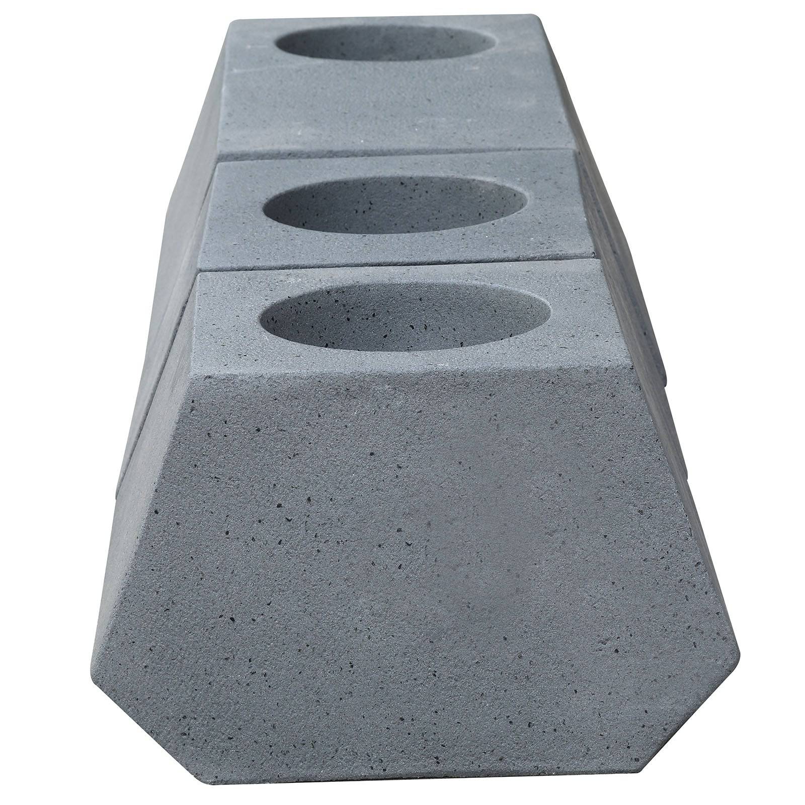 Set Of 3 Outdoor/Indoor Fiberglass Concrete Planter Box And Bench Xk-5040A+B+C - Planter Boxes - ebarza Furniture UAE | Shop Modern Furniture in Abu Dhabi & Dubai - مفروشات ايبازرا في الامارات | تسوق اثاث عصري وديكورات مميزة في دبي وابوظبي