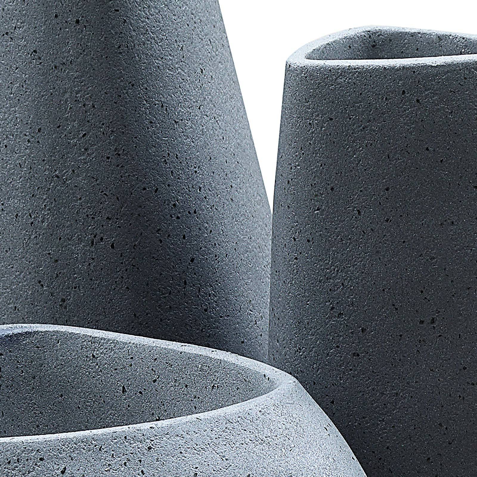 Set Of 3 Outdoor/Indoor Fiberglass Concrete Planter Box Xk-8177A+B+C - Planter Boxes - ebarza Furniture UAE | Shop Modern Furniture in Abu Dhabi & Dubai - مفروشات ايبازرا في الامارات | تسوق اثاث عصري وديكورات مميزة في دبي وابوظبي