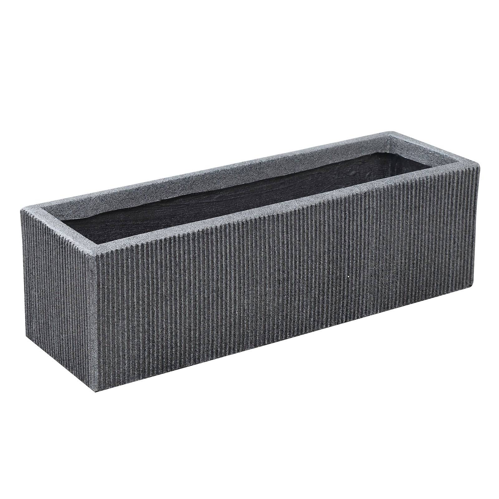 Set Of 3 Outdoor/Indoor Fiberglass Concrete Planter Box Xk-8302D+E+F - Planter Boxes - ebarza Furniture UAE | Shop Modern Furniture in Abu Dhabi & Dubai - مفروشات ايبازرا في الامارات | تسوق اثاث عصري وديكورات مميزة في دبي وابوظبي