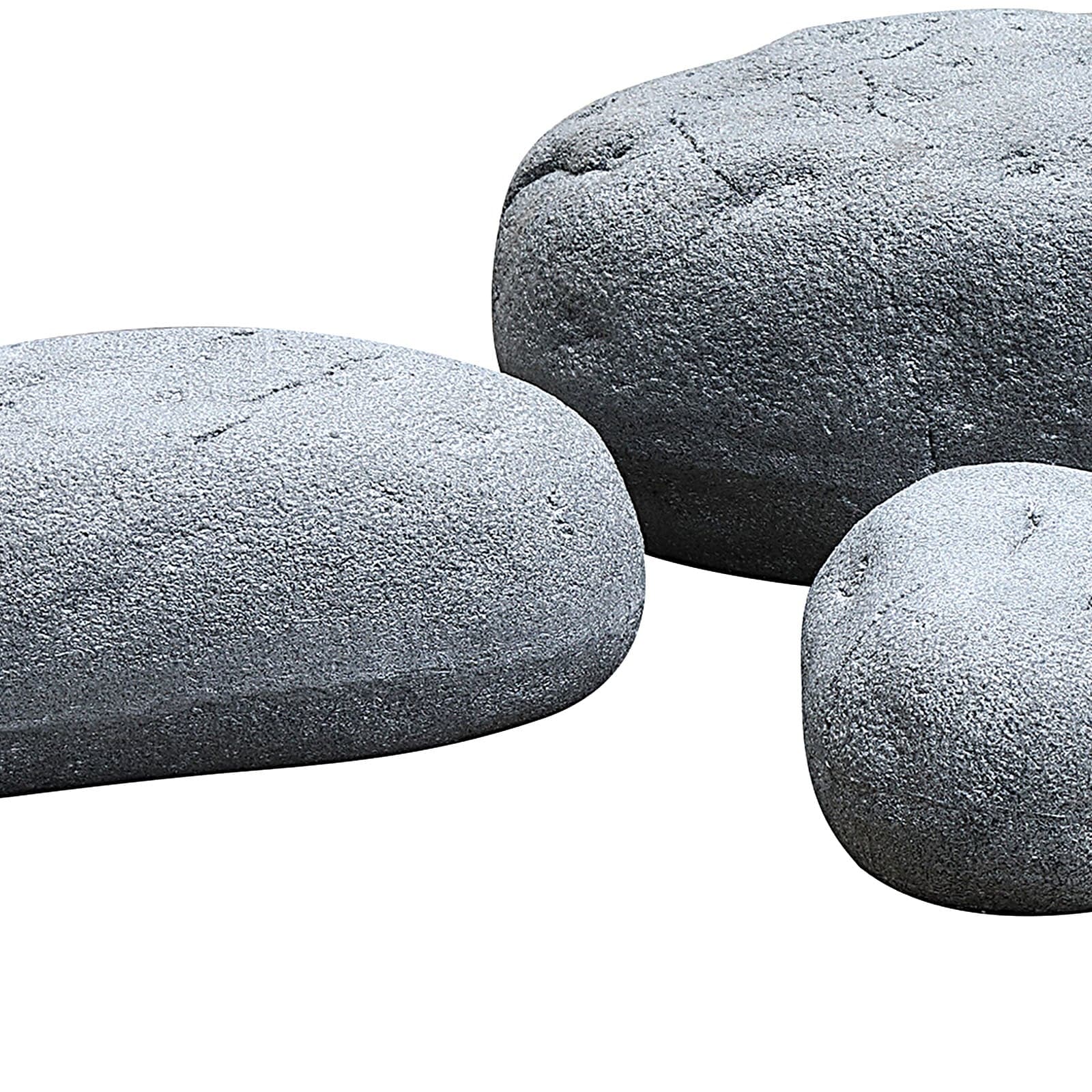 Set Of 4 Outdoor/Indoor Fiberglass Concrete Decorative Rocks/ Stool Xk-5013A+B+C+D - Planter Boxes - ebarza Furniture UAE | Shop Modern Furniture in Abu Dhabi & Dubai - مفروشات ايبازرا في الامارات | تسوق اثاث عصري وديكورات مميزة في دبي وابوظبي