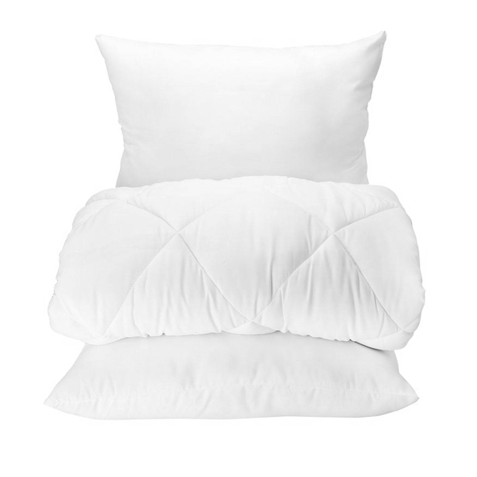 Set Of Microfiber Double Comforter And 2 Pieces Cotton Pillow(Microfiber Cift Ks) - Bedding - ebarza Furniture UAE | Shop Modern Furniture in Abu Dhabi & Dubai - مفروشات ايبازرا في الامارات | تسوق اثاث عصري وديكورات مميزة في دبي وابوظبي
