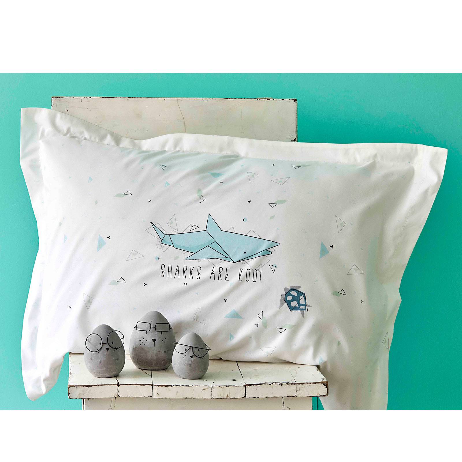 Shark Yesil Set 200.16.01.0111 - Bedding - ebarza Furniture UAE | Shop Modern Furniture in Abu Dhabi & Dubai - مفروشات ايبازرا في الامارات | تسوق اثاث عصري وديكورات مميزة في دبي وابوظبي