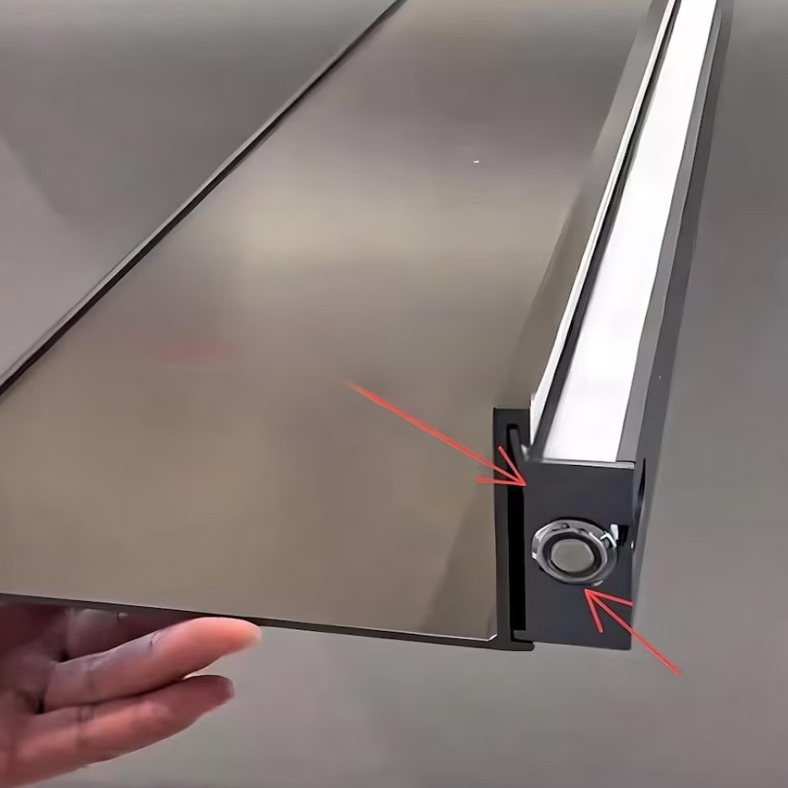 LED Aluminum Panel Light CH4-LT048-80cm-Brush Bronze Gold-With Plug-4000k - Wall Lamps - ebarza Furniture UAE | Shop Modern Furniture in Abu Dhabi & Dubai - مفروشات ايبازرا في الامارات | تسوق اثاث عصري وديكورات مميزة في دبي وابوظبي