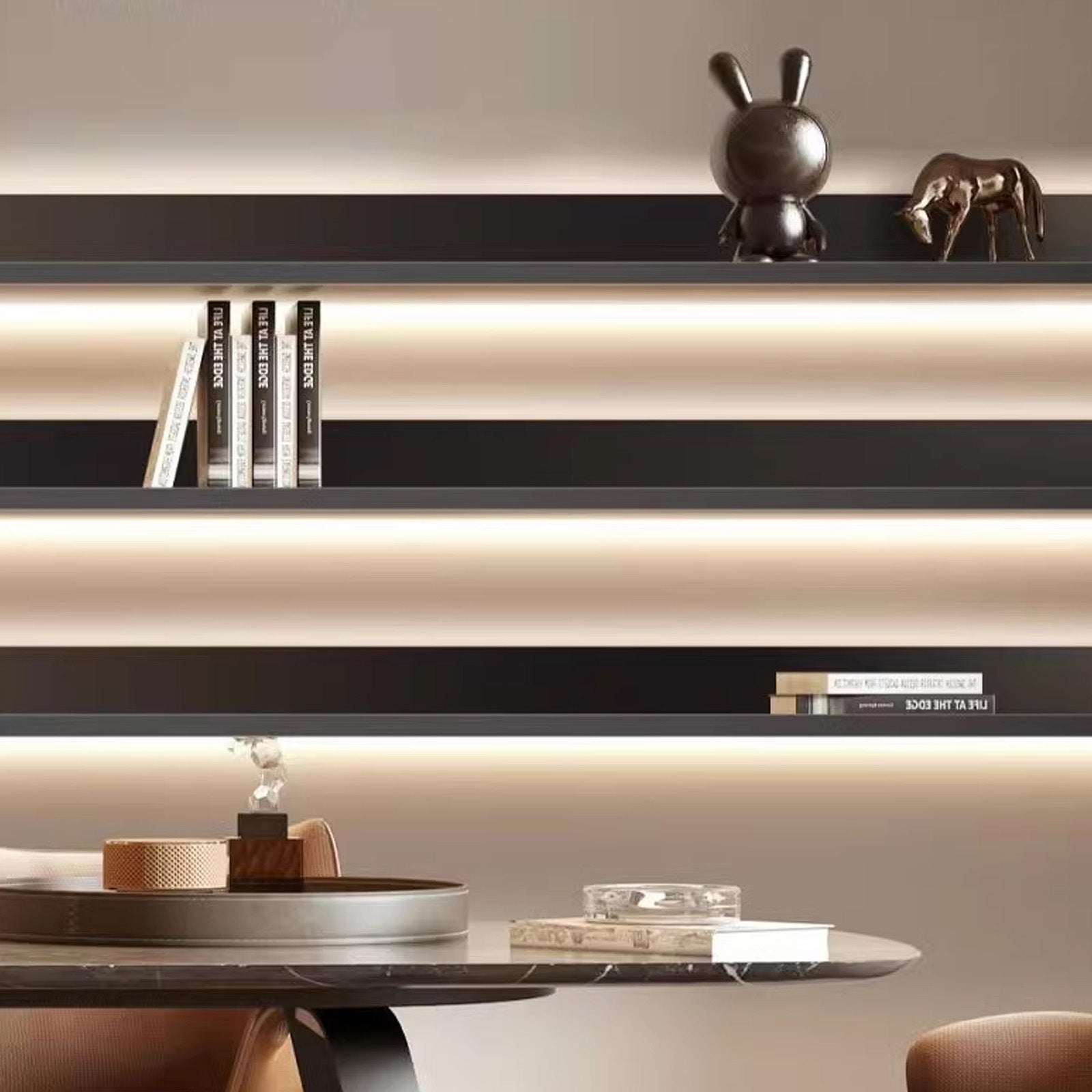 LED Aluminum Panel Light CH4-LT048-1.5m-Matt Black-With Plug-4000k - Wall Lamps - ebarza Furniture UAE | Shop Modern Furniture in Abu Dhabi & Dubai - مفروشات ايبازرا في الامارات | تسوق اثاث عصري وديكورات مميزة في دبي وابوظبي